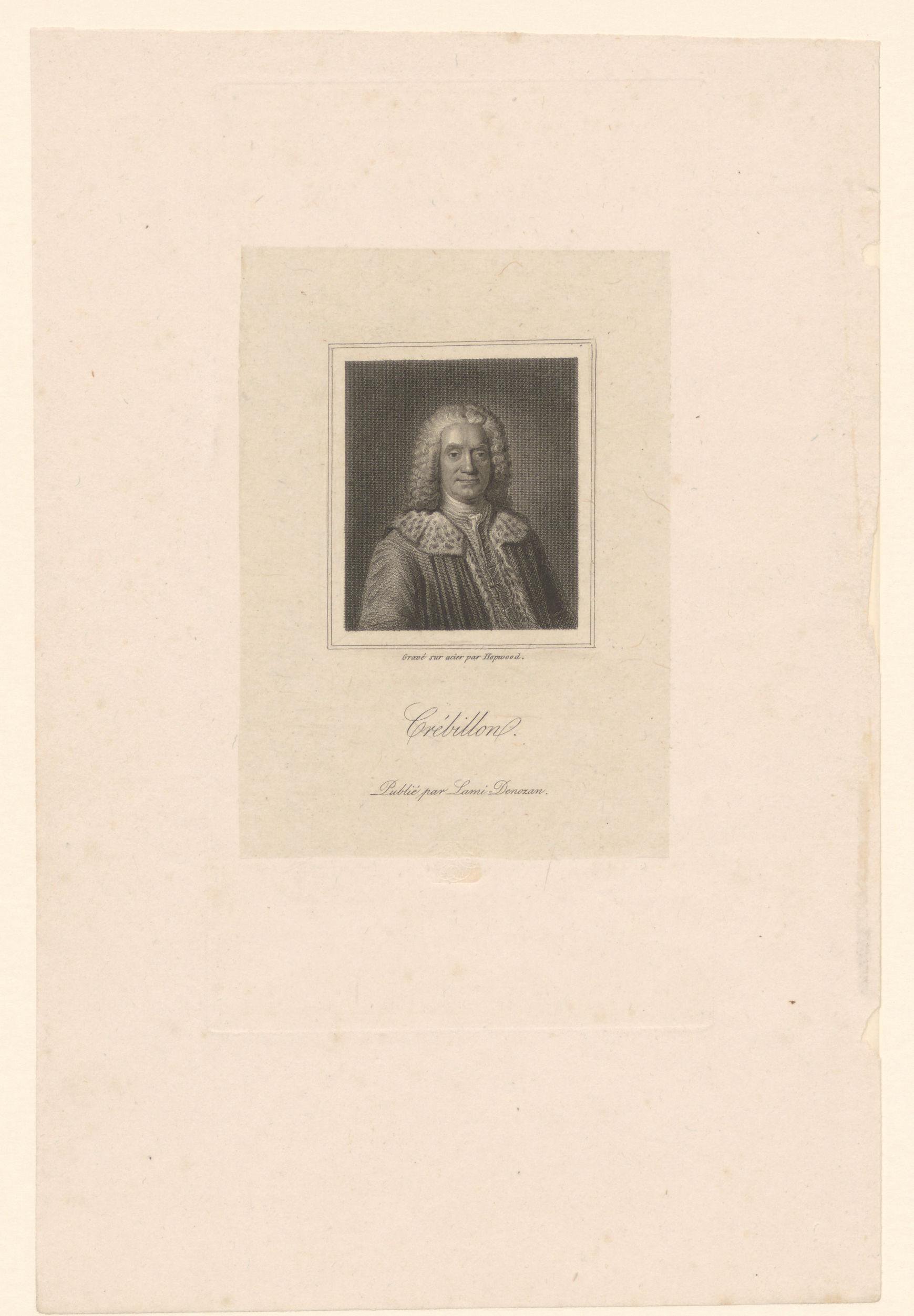 Portret van Prosper Jolyot de Crébillon