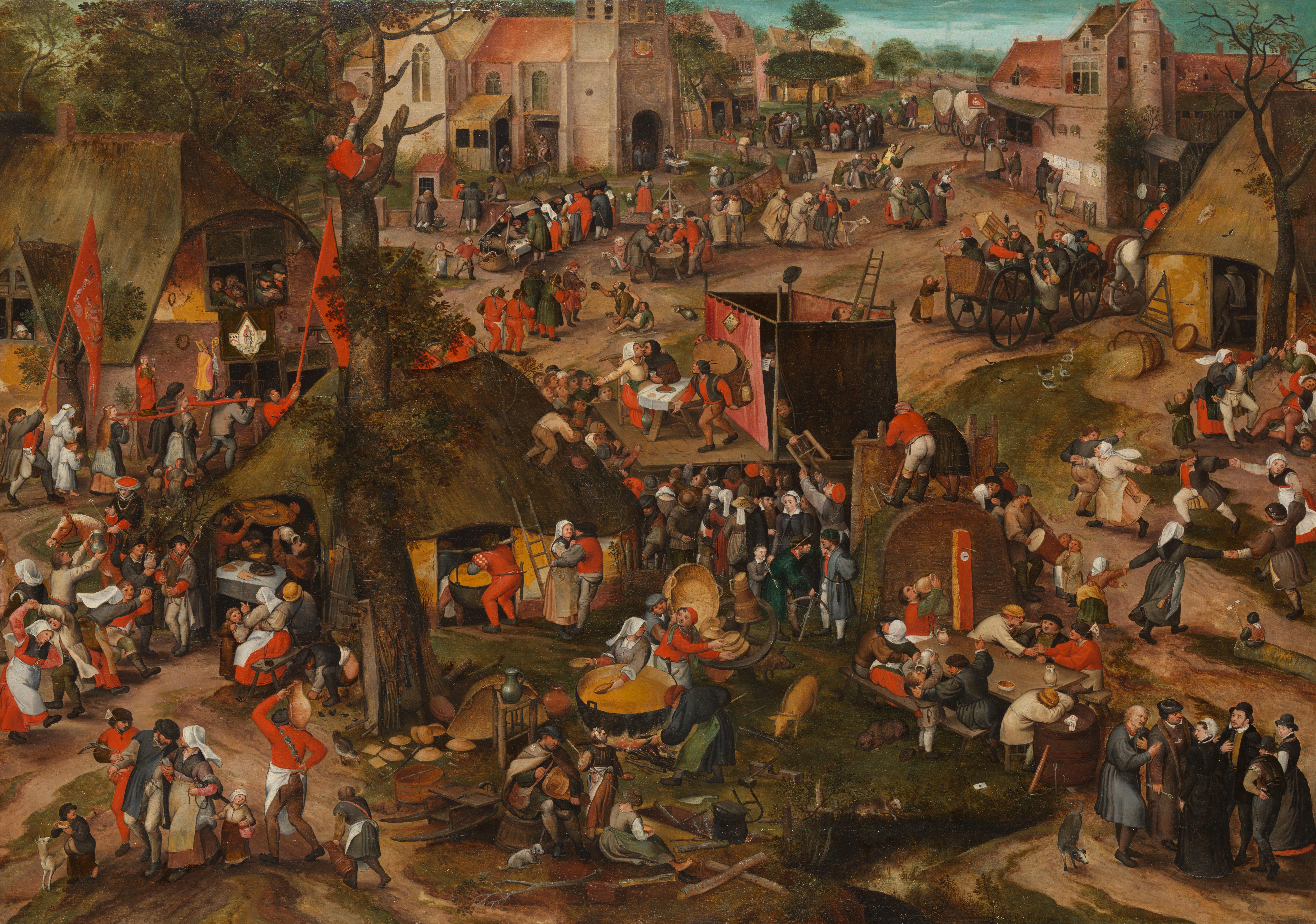 A Flemish Kermis with a Performance of the Farce ‘Een cluyte van Plaeyerwater’