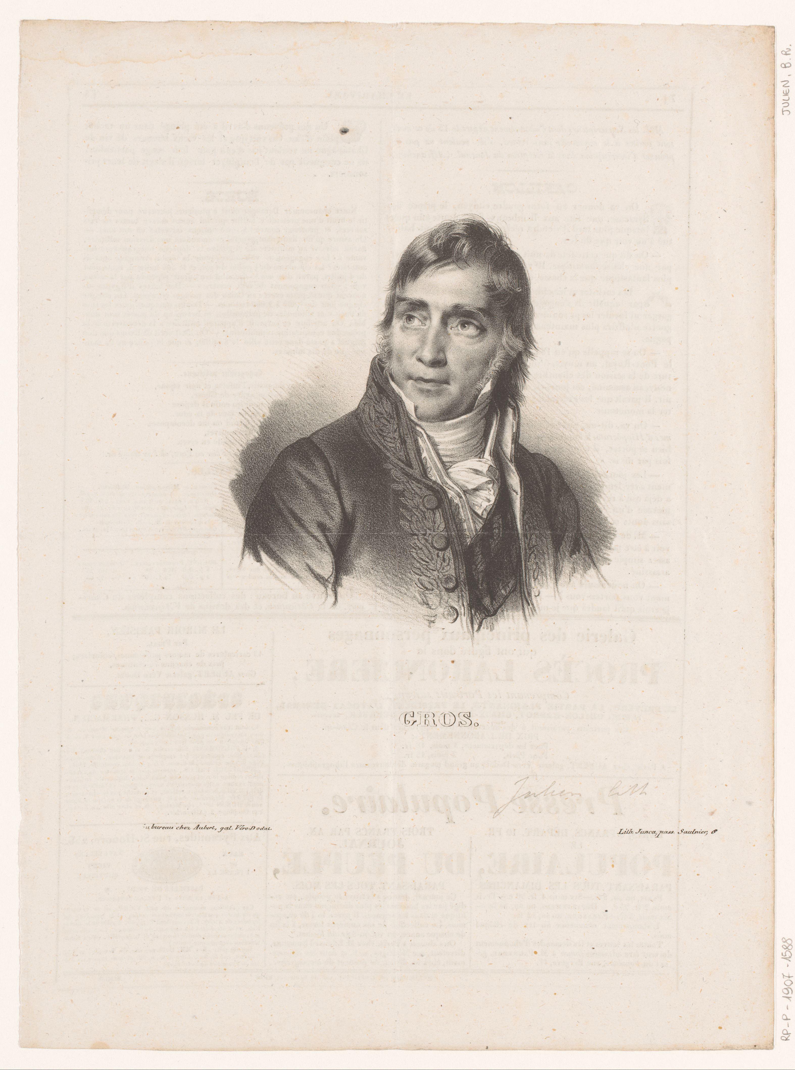 Portret van Antoine-Jean Gros