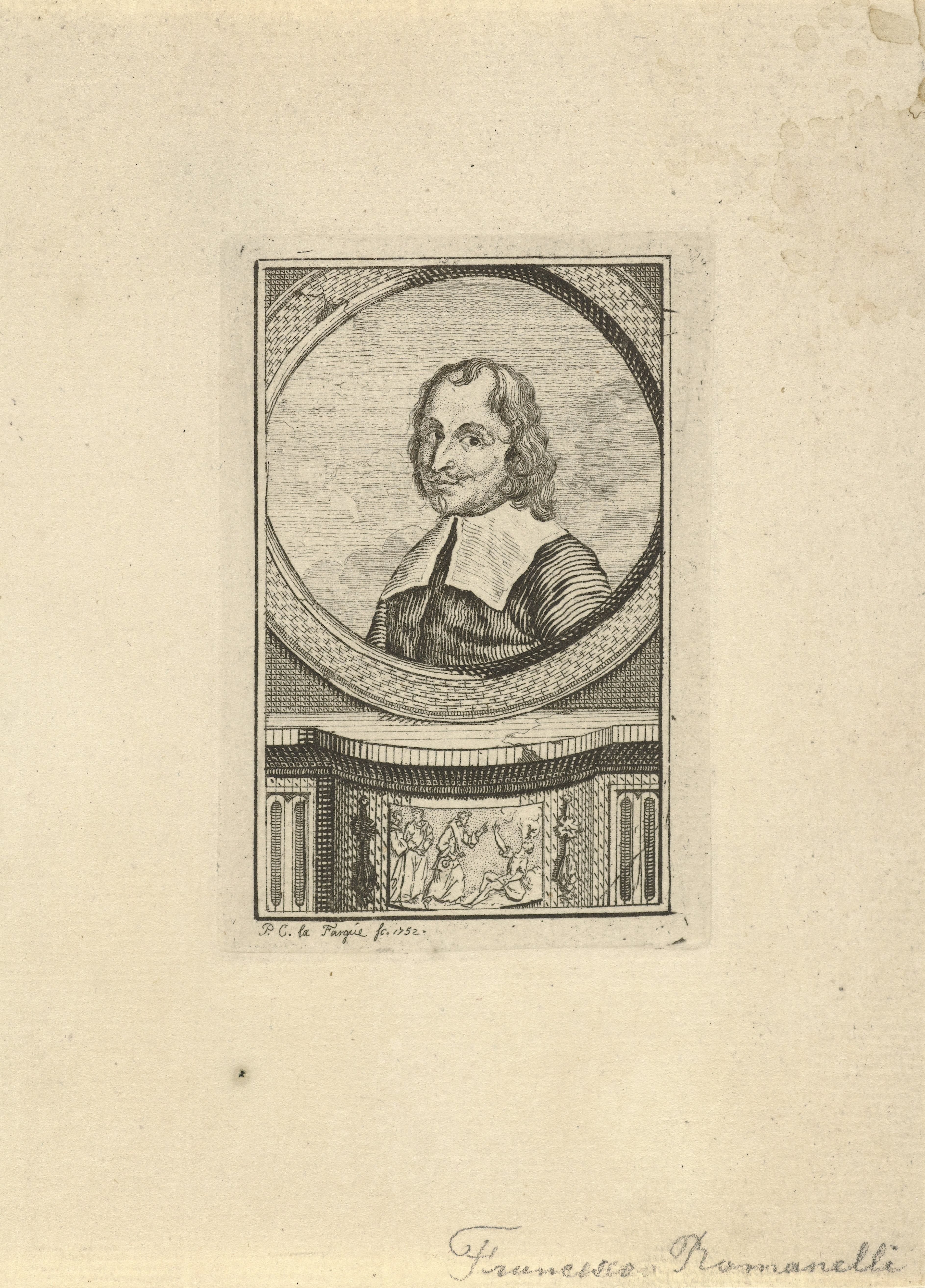 Portret van Giovanni Francesco Romanelli