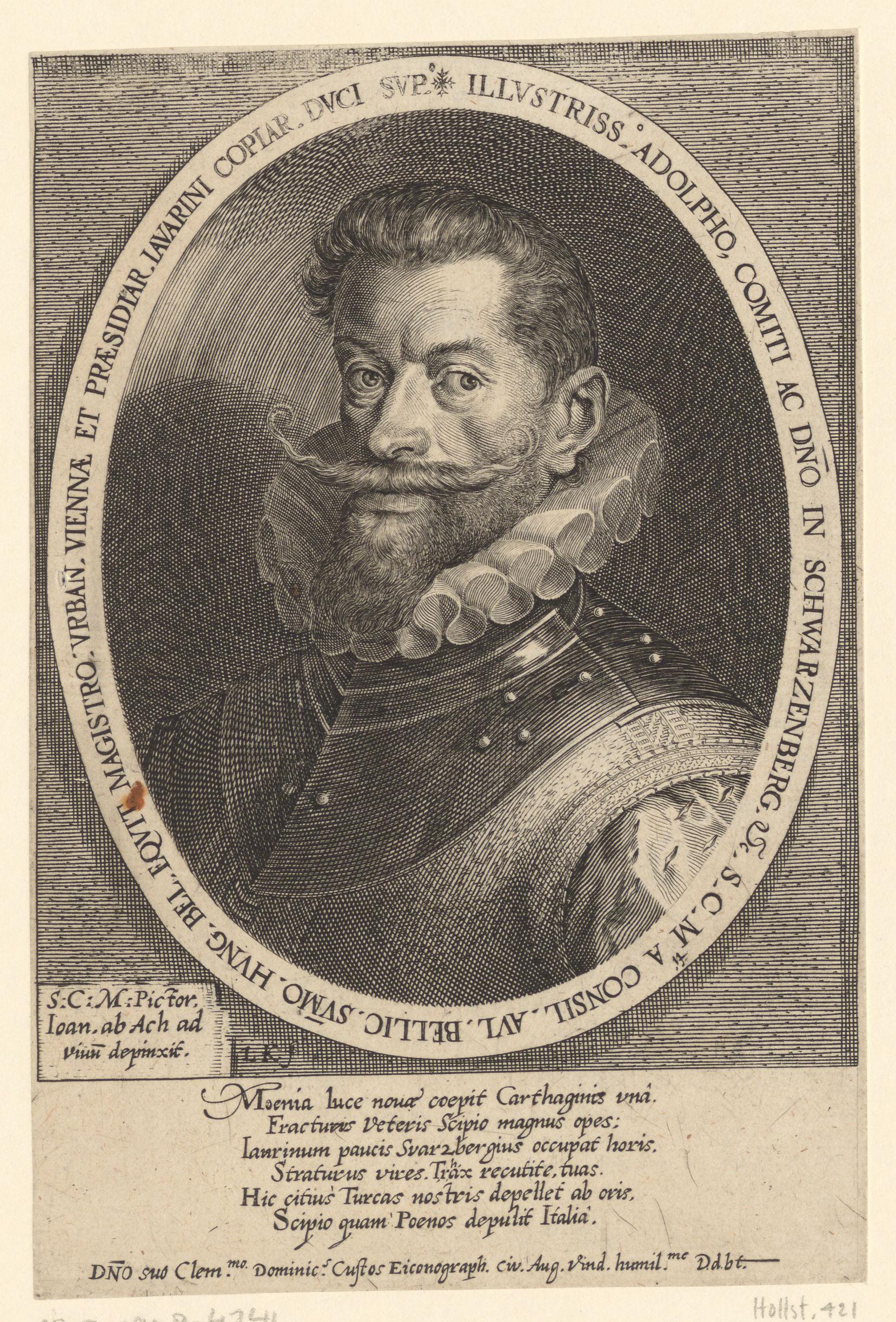Portret van Adolf von Schwarzenberg