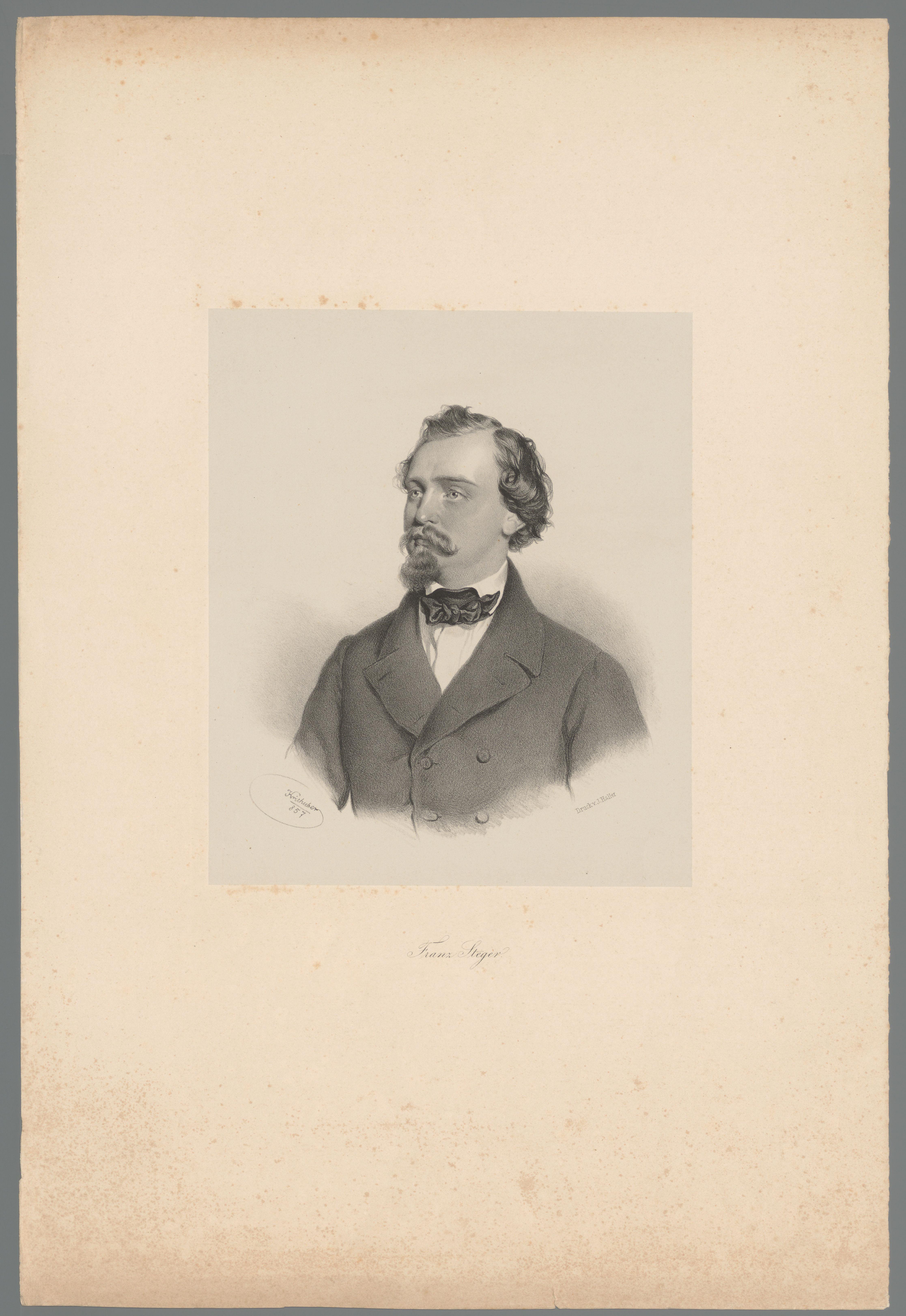 Portret van Franz Steger