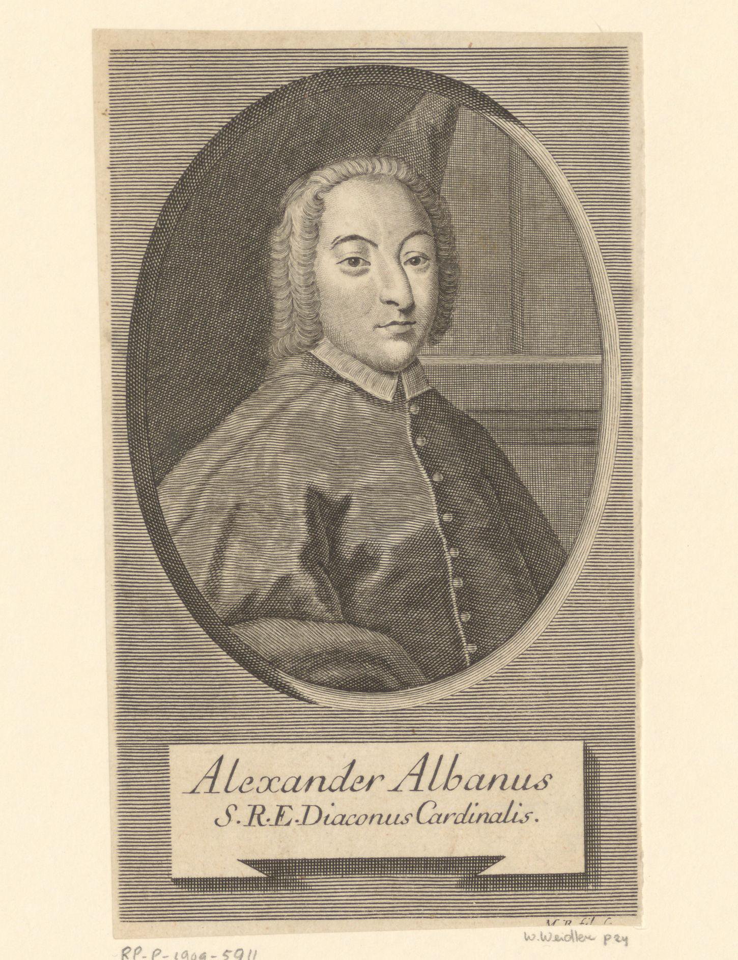 Portret van Alessandro Albani
