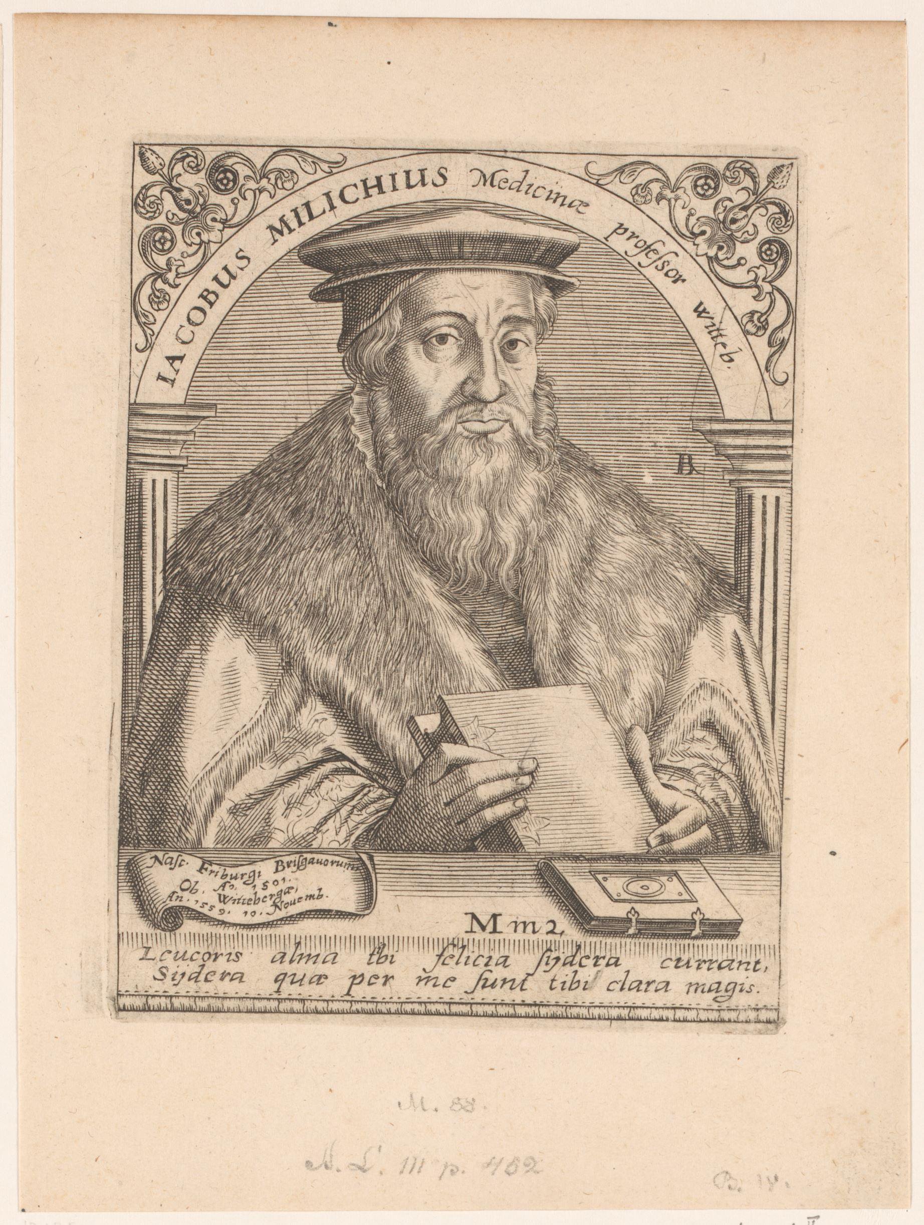 Portret van Jacob Milich