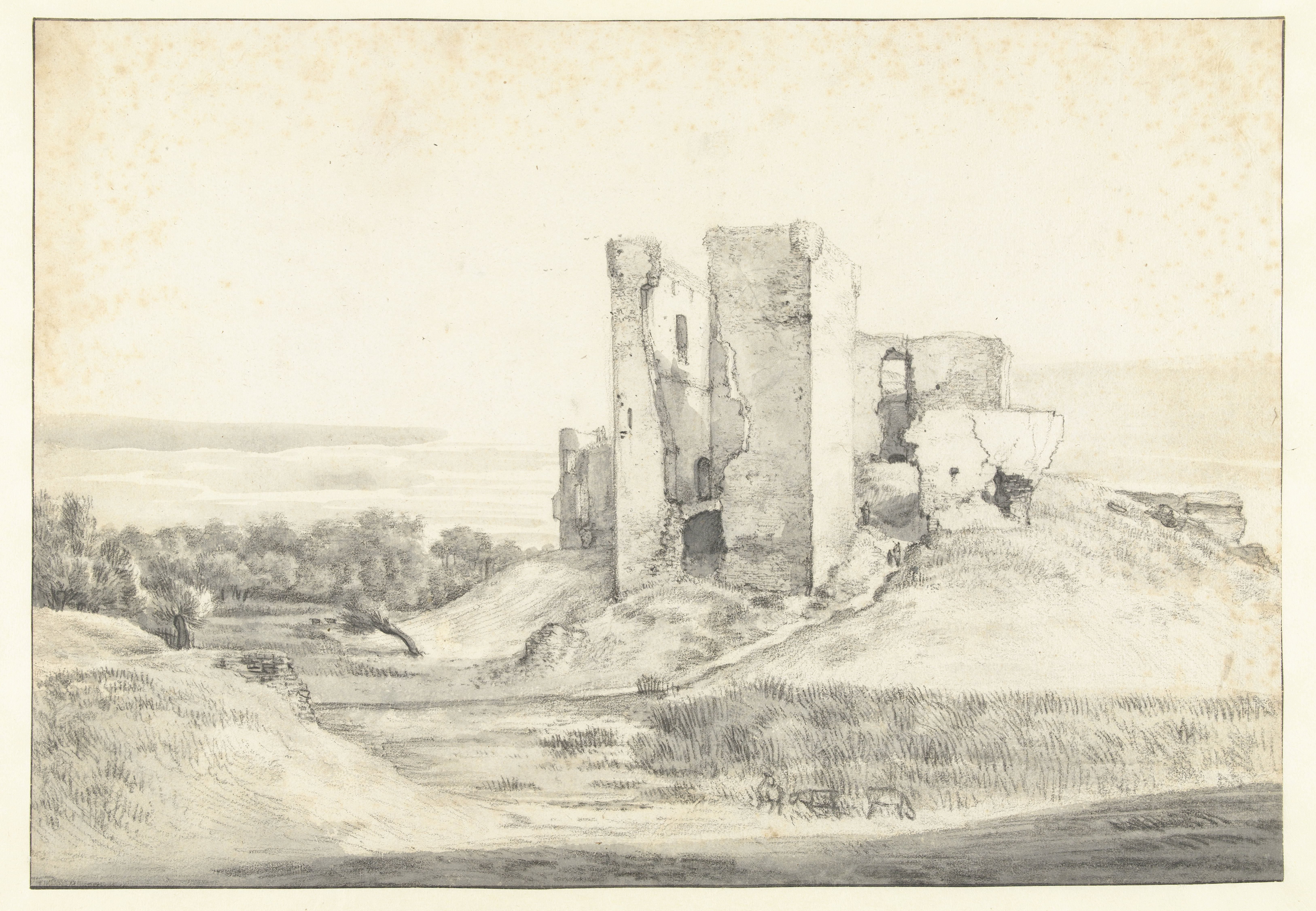 View of Kasteel Oostvoorne, Seen from the West