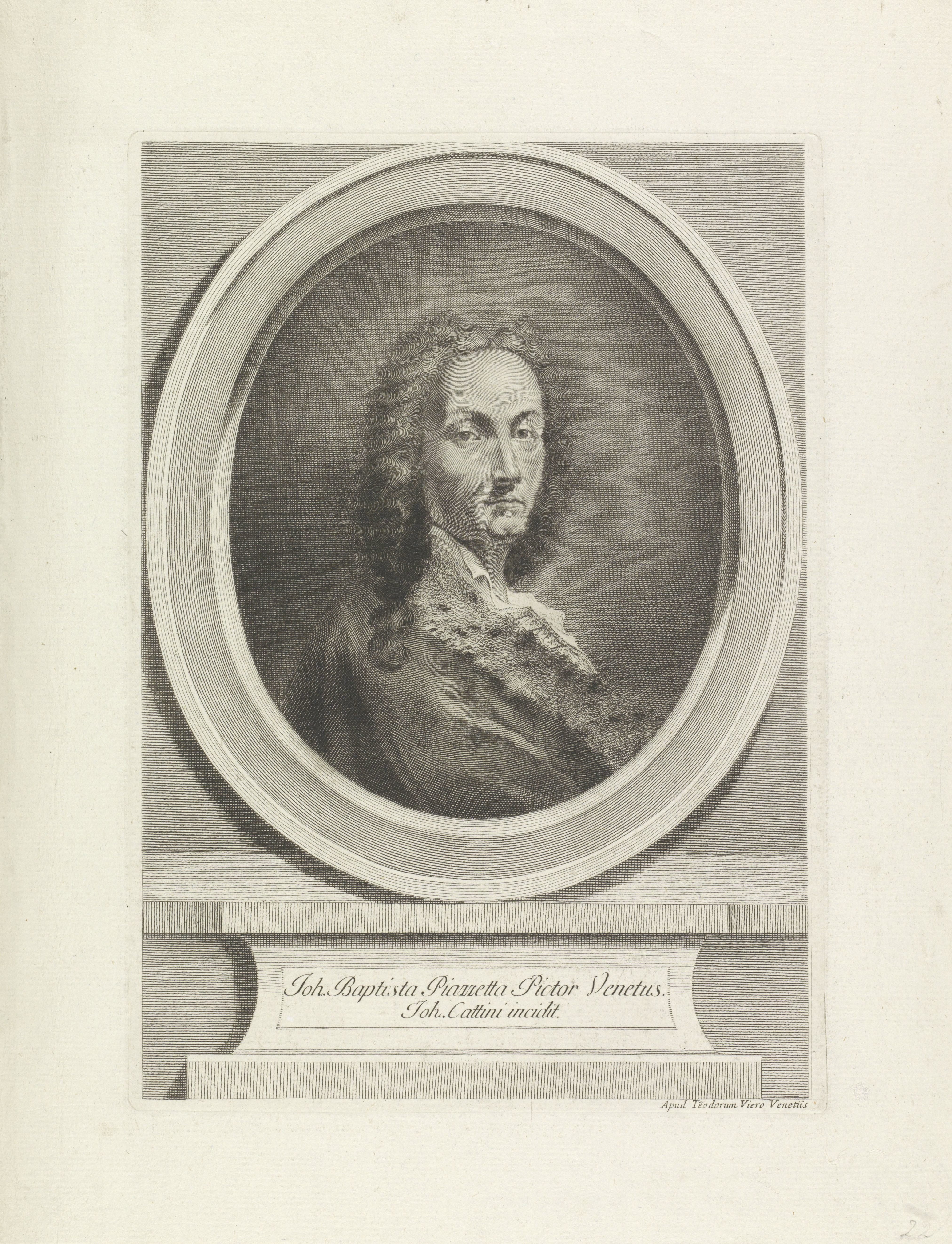 Portret van schilder Giovanni Battista Piazzetta