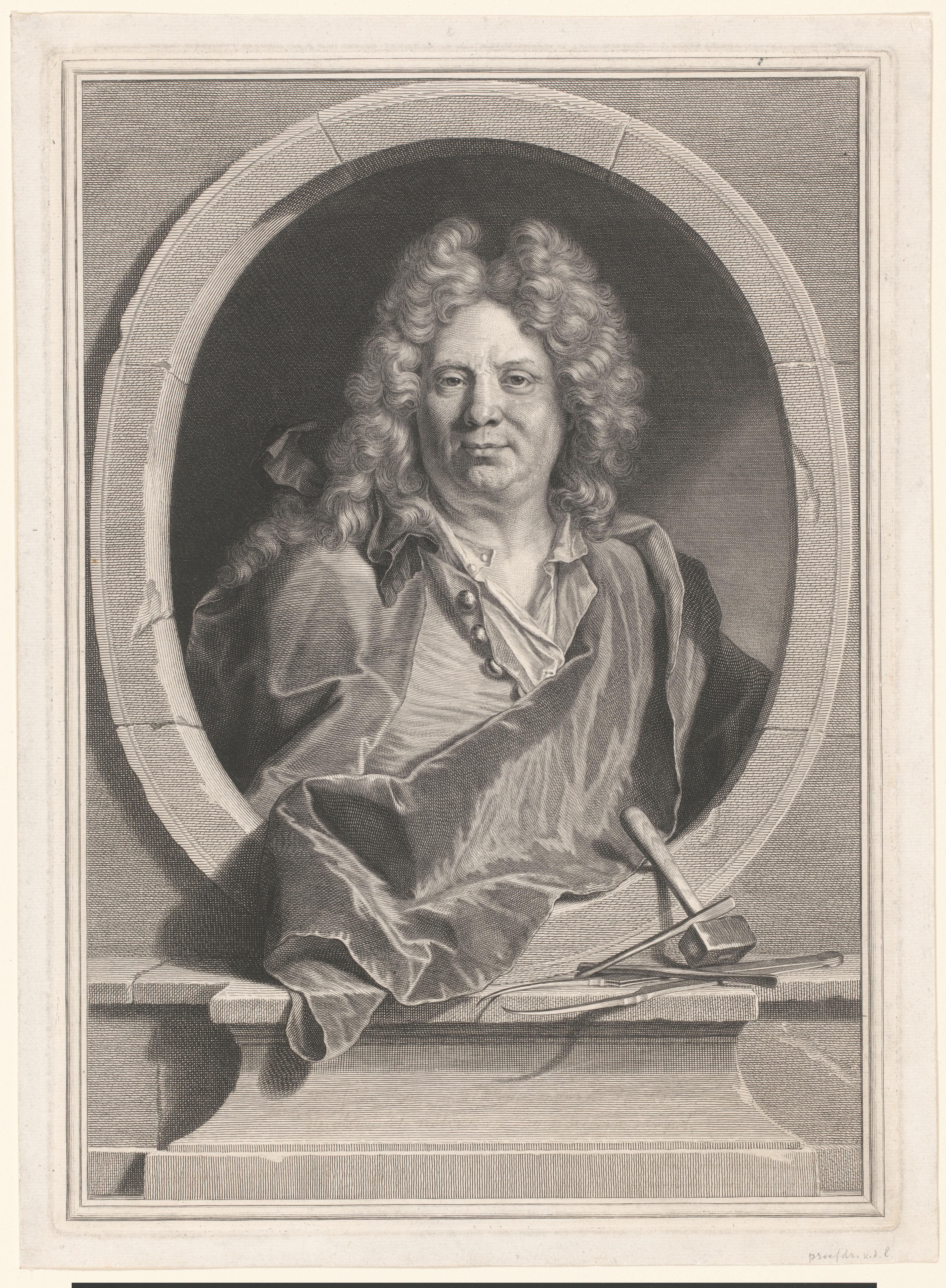 Portret van Antoine Coysevox