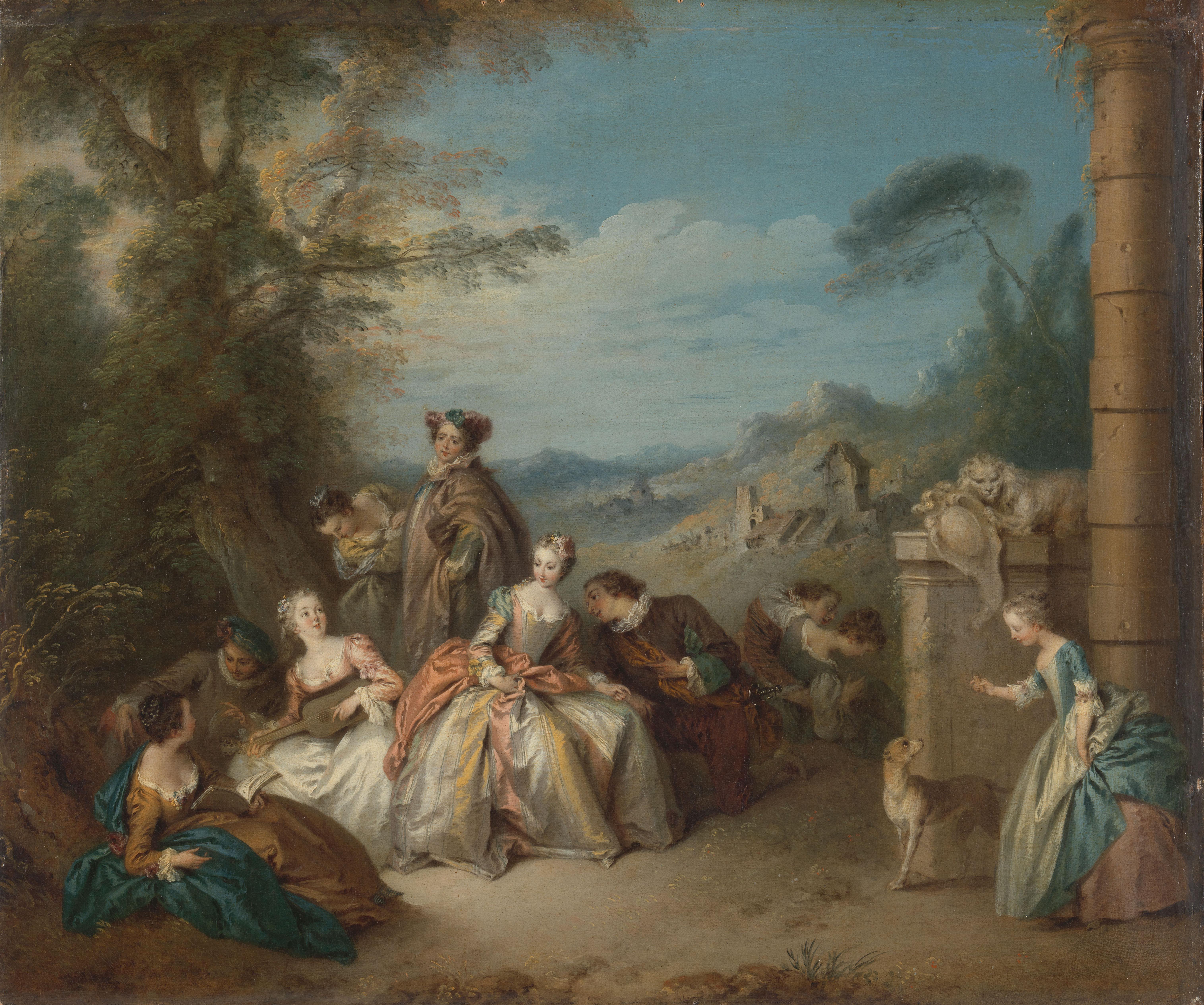Fête galante in a Landscape