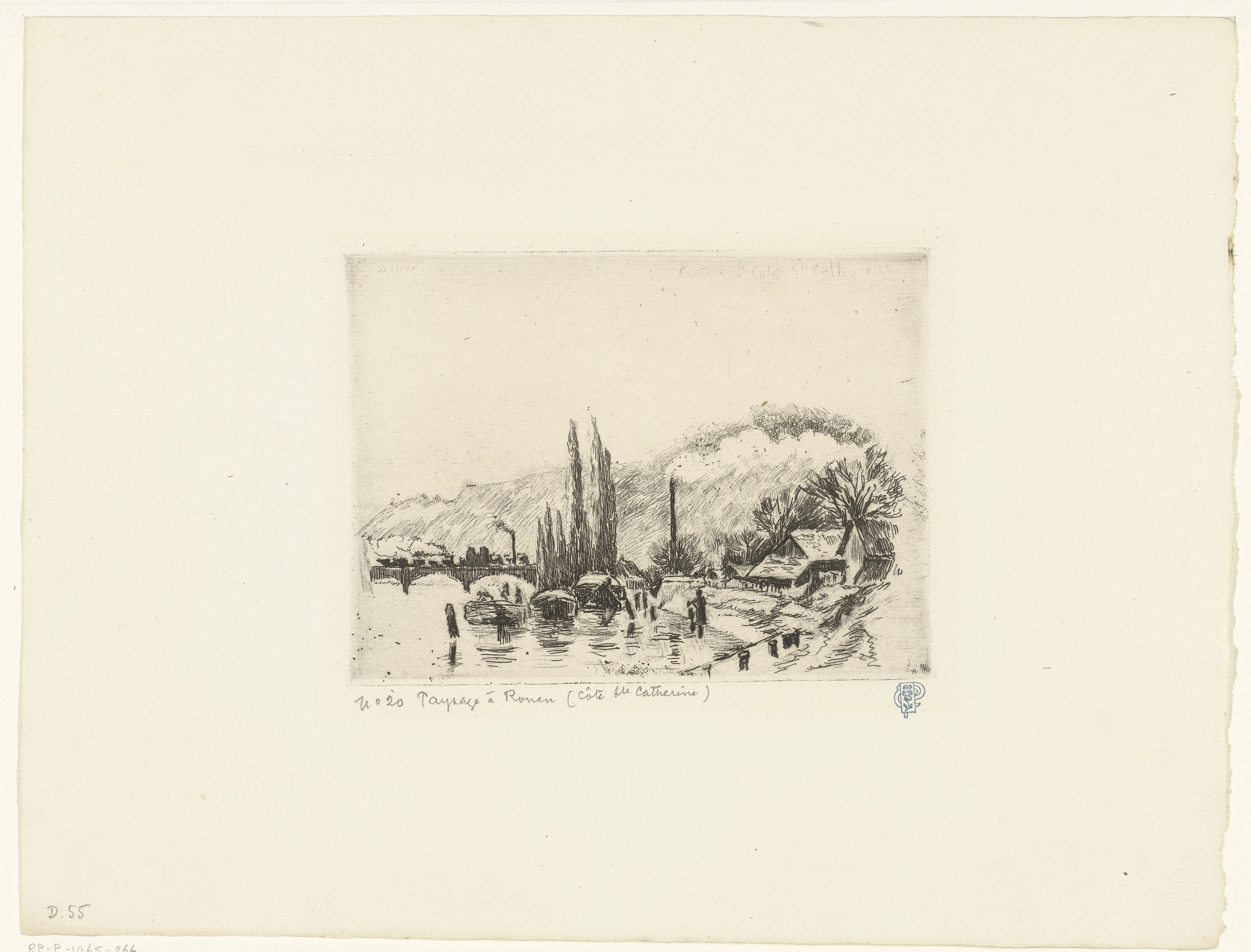 Landschap bij Rouen