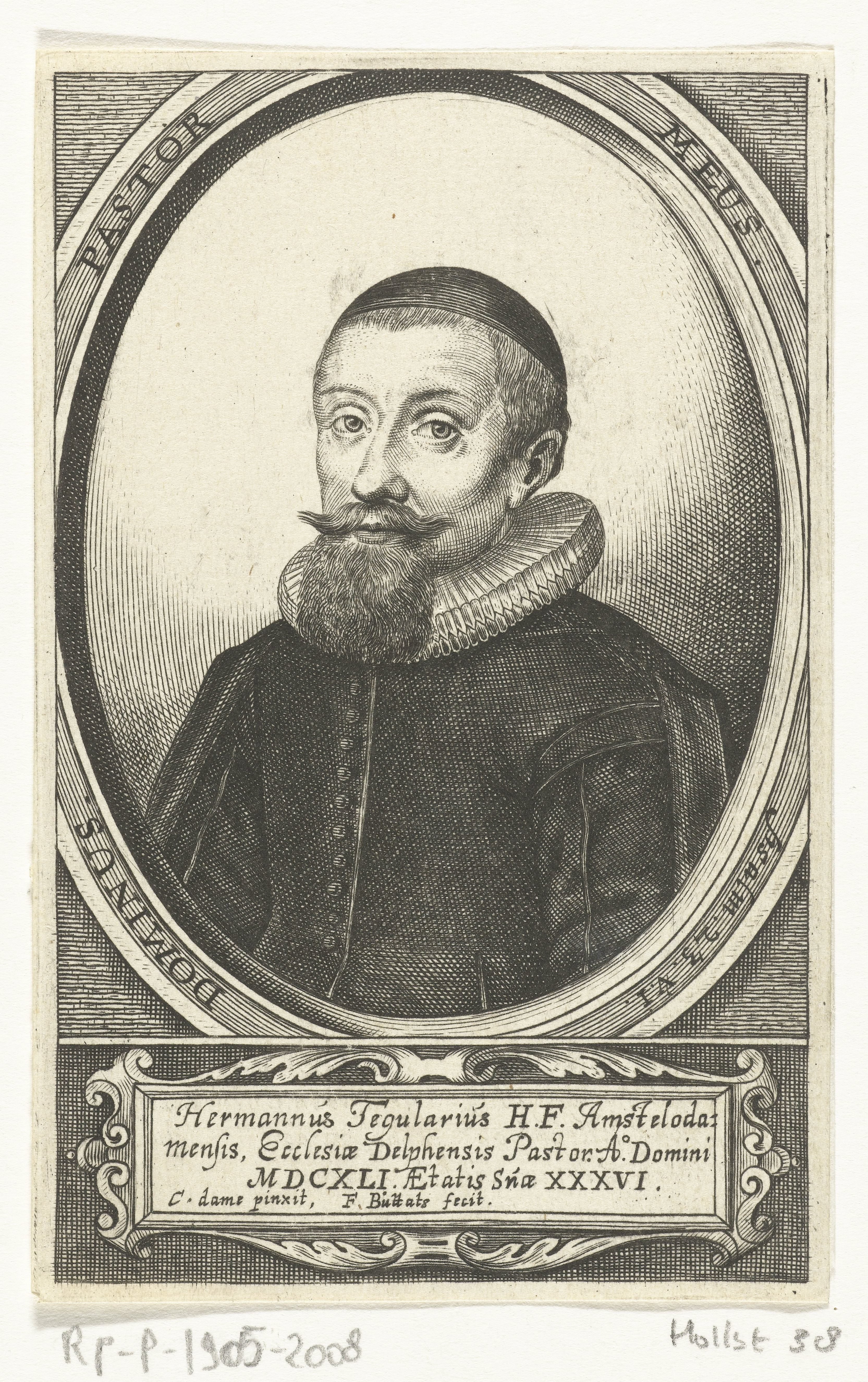 Portret van Hermannus Tegularius