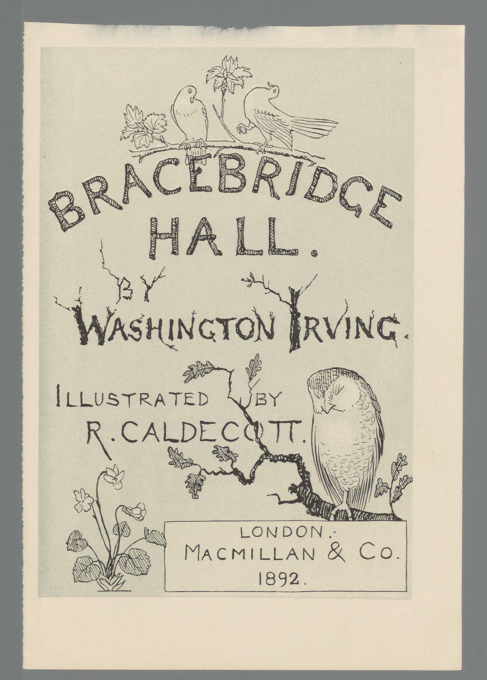 Illustraties uit: Washington Irvin, Bracebridge Hall, 1892