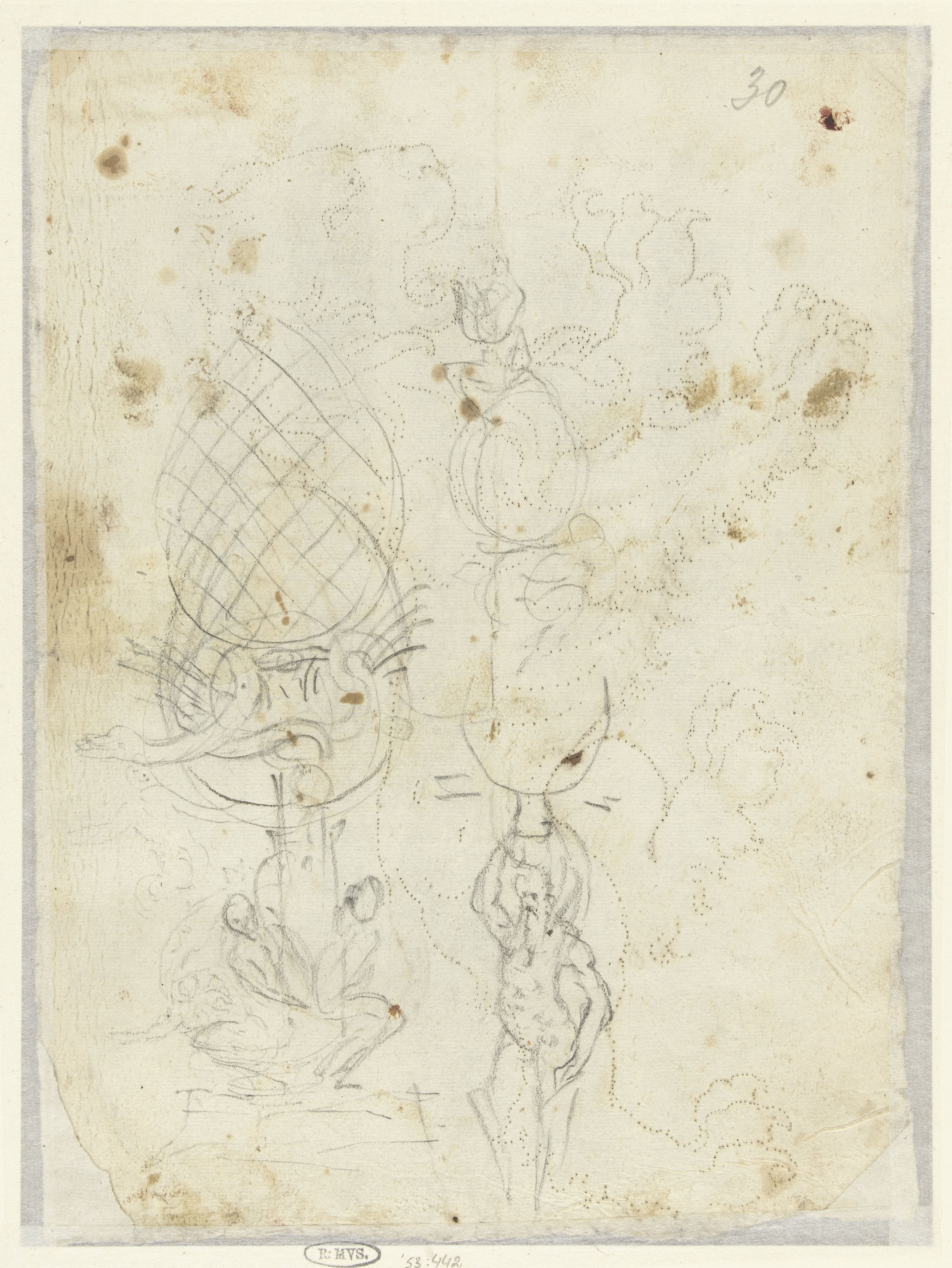 Schetsen van vaatwerk