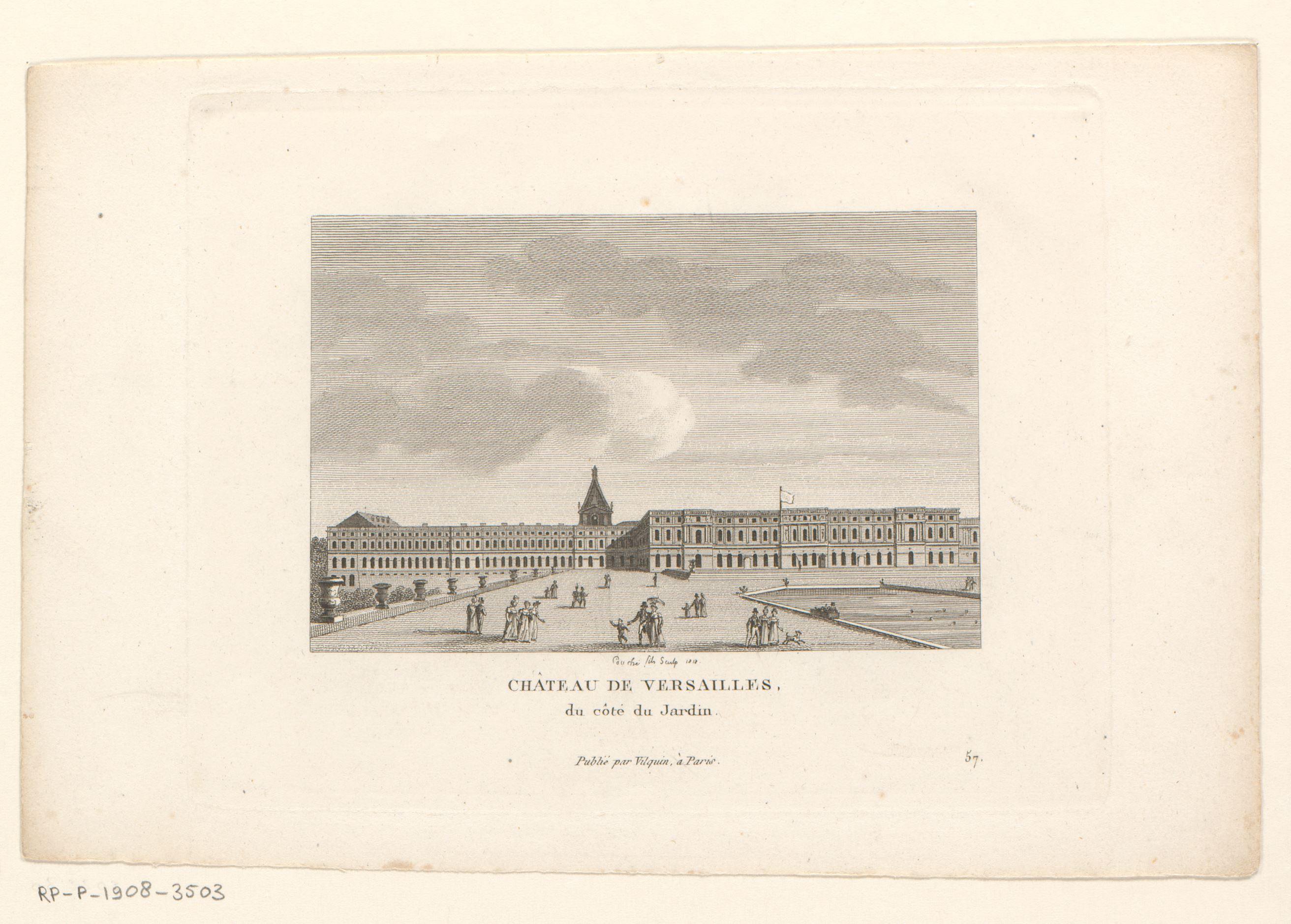 Gezicht op het Kasteel van Versailles