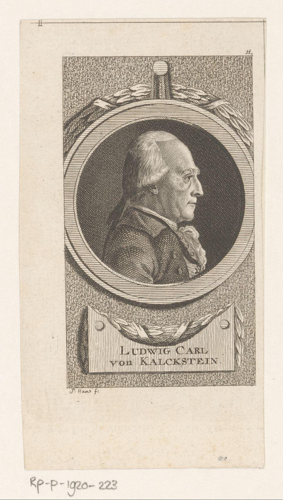 Portret van Ludwig Karl von Kalckstein