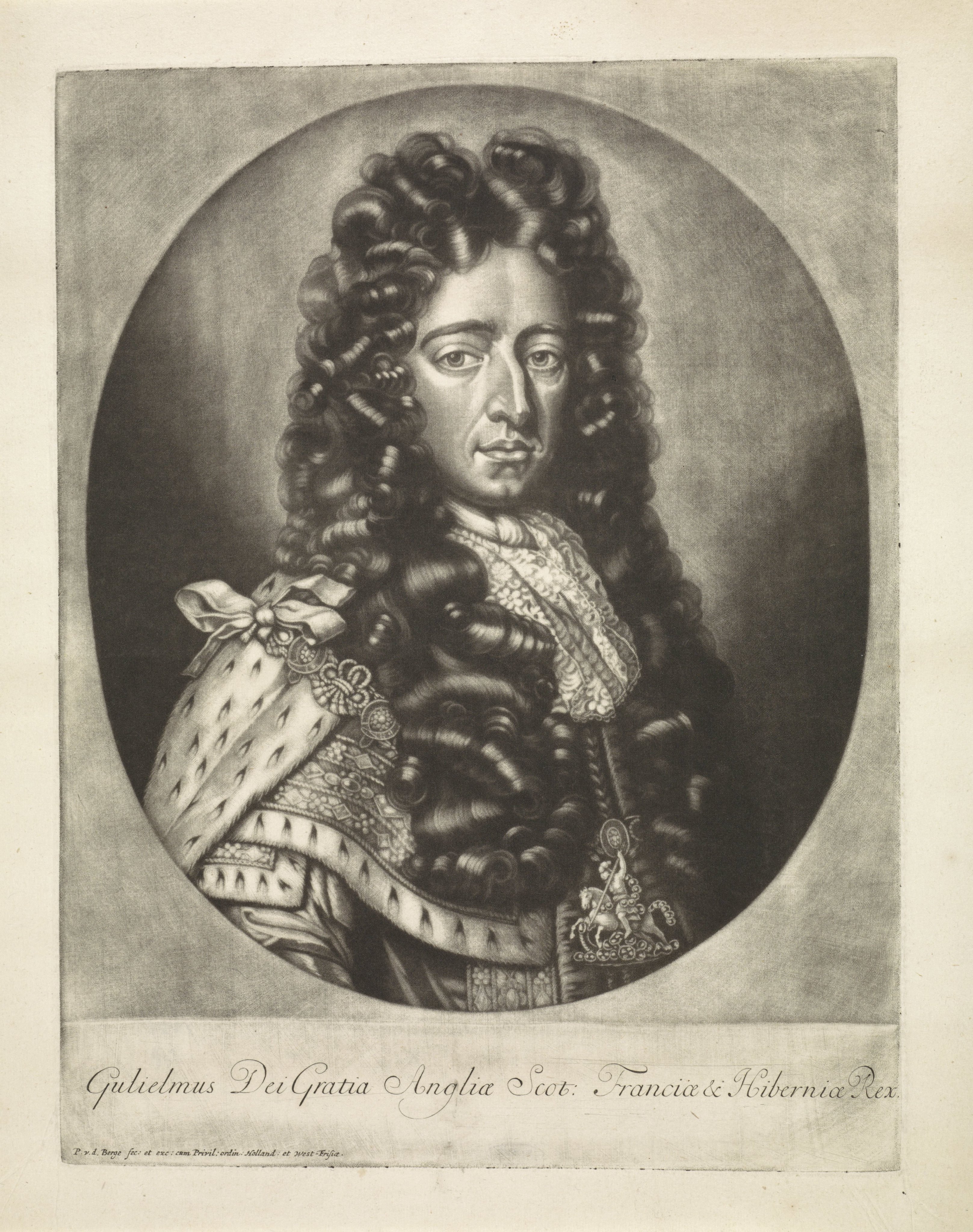 Portret van Willem III, prins van Oranje-Nassau, koning van Engeland
