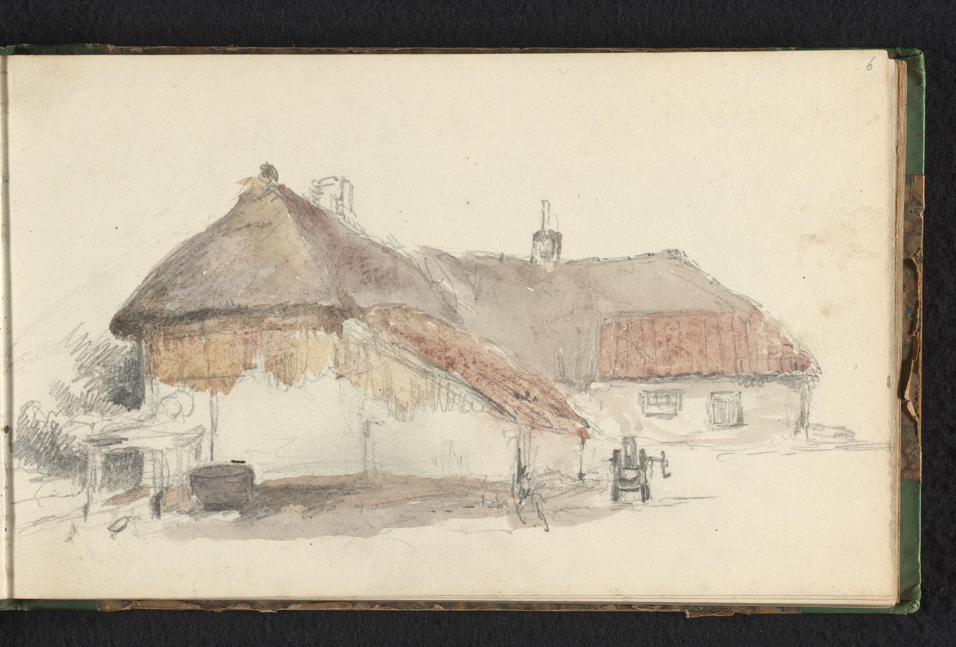 Gezicht op een boerderij
