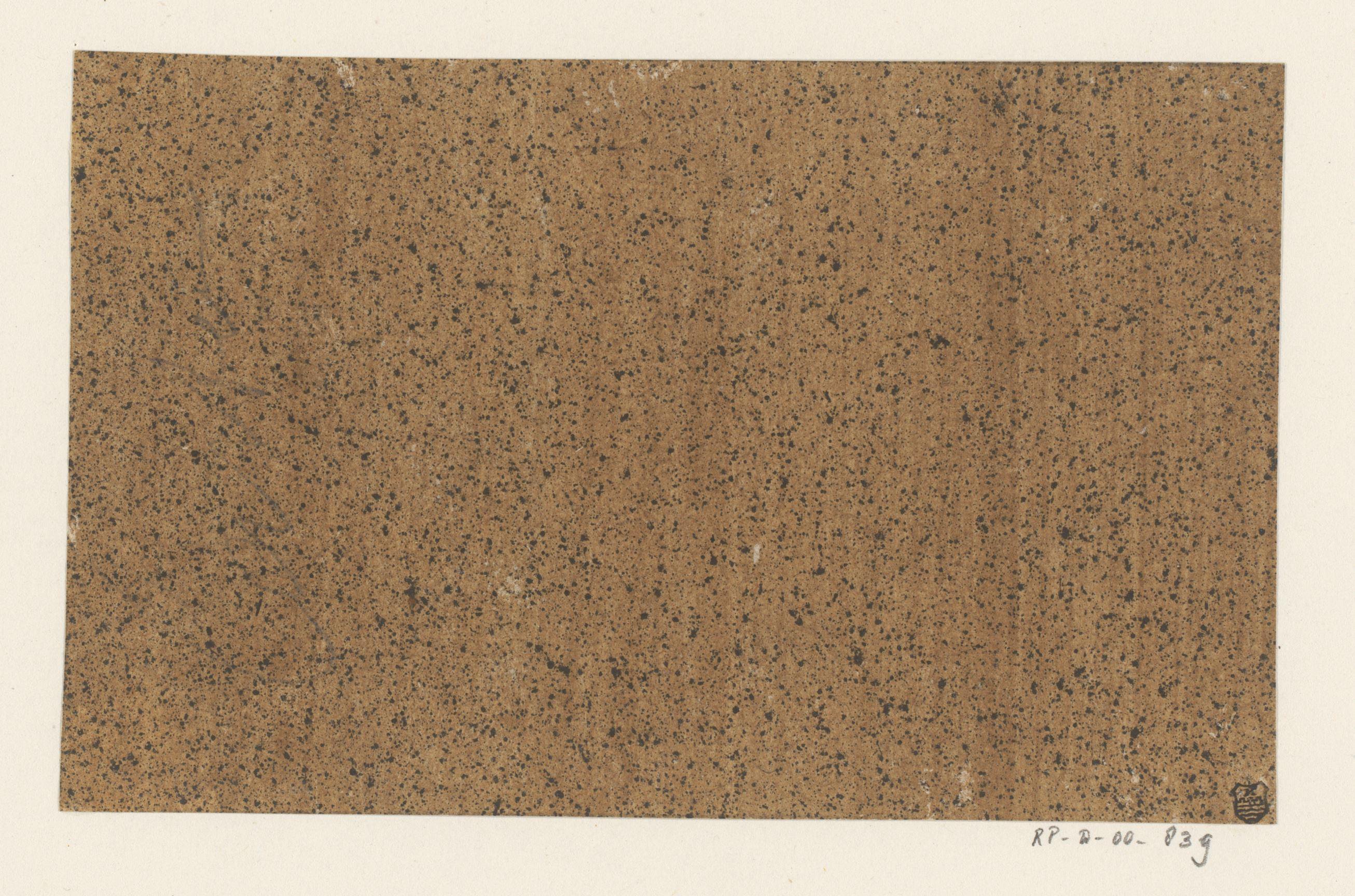 Zwart gespikkeld bruin papier