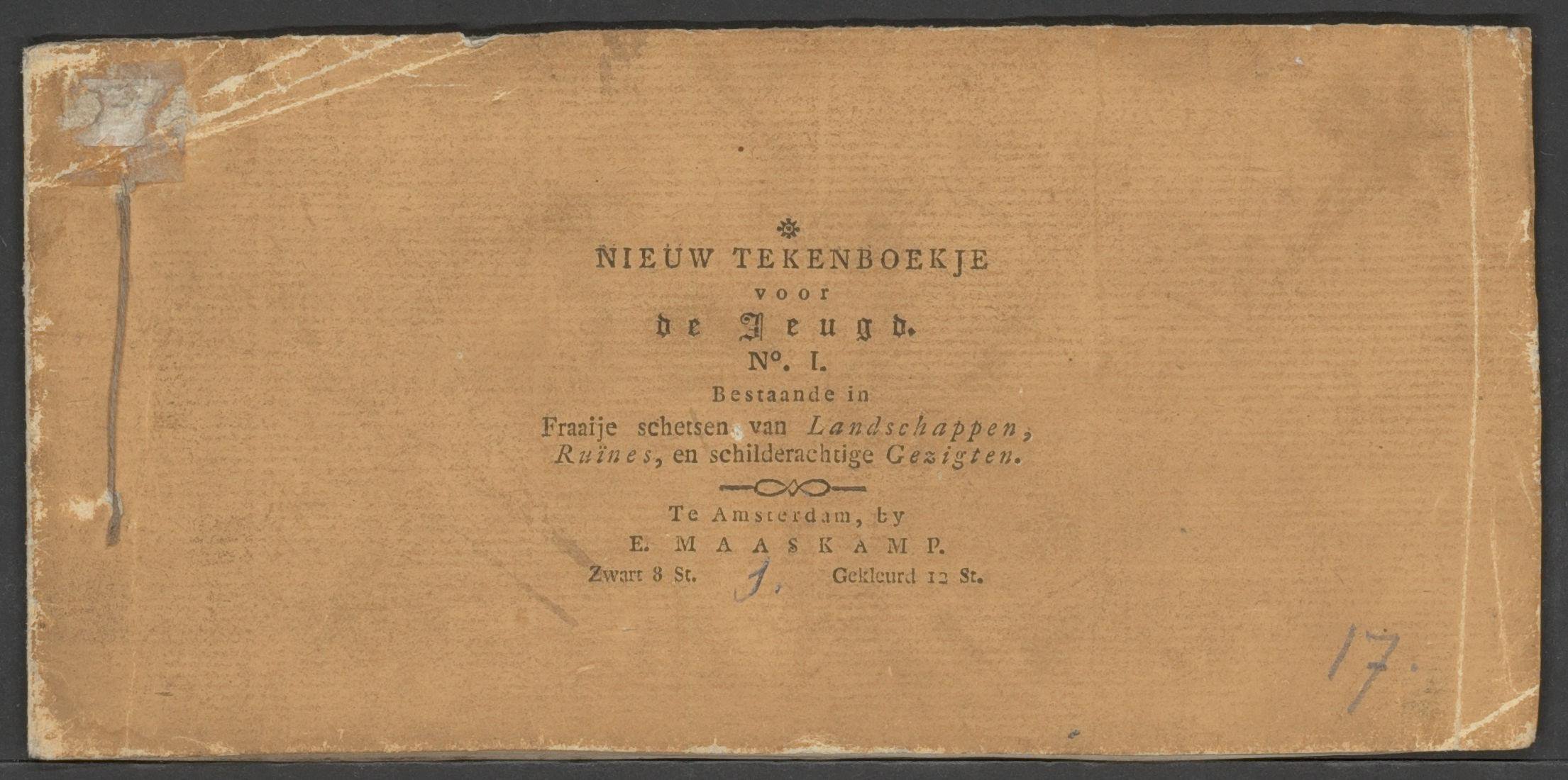 Tekenboekje met landschappen, ruïnes en gezichten