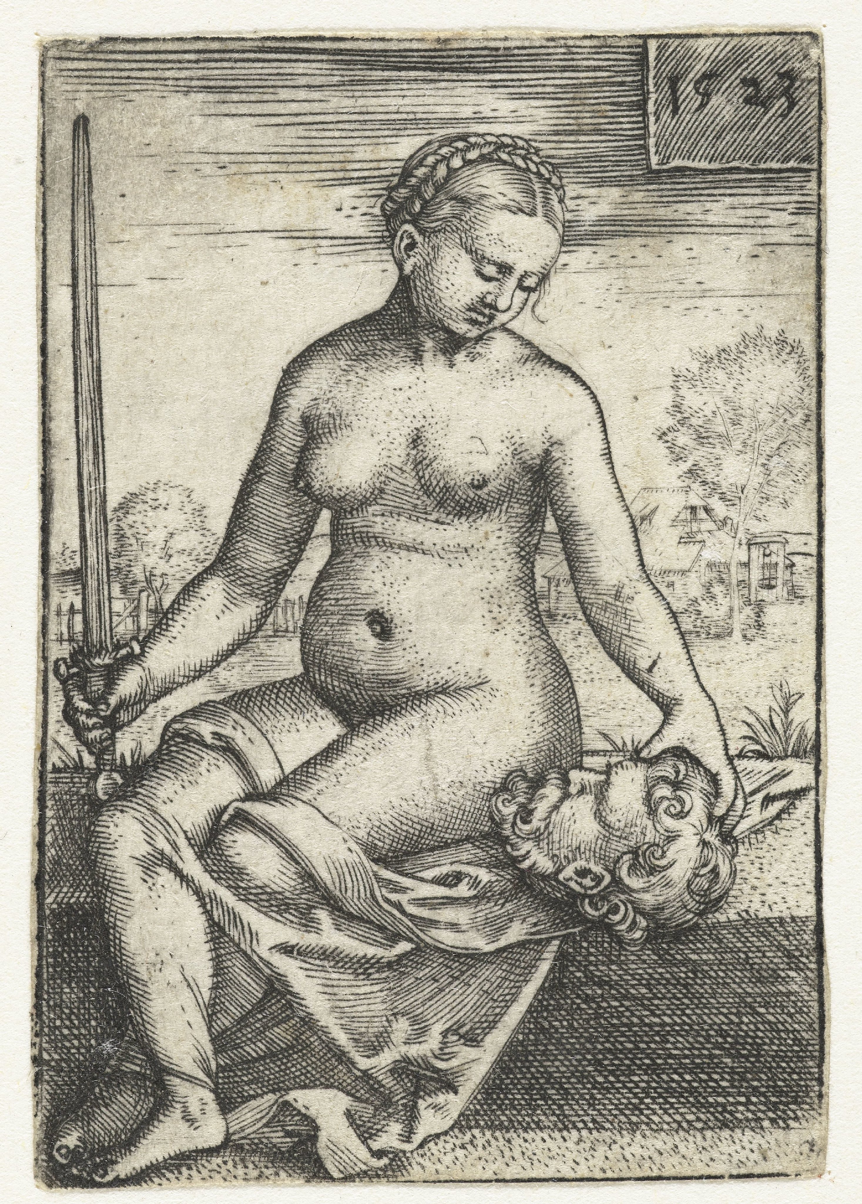 Judith met hoofd van Holofernes en zwaard