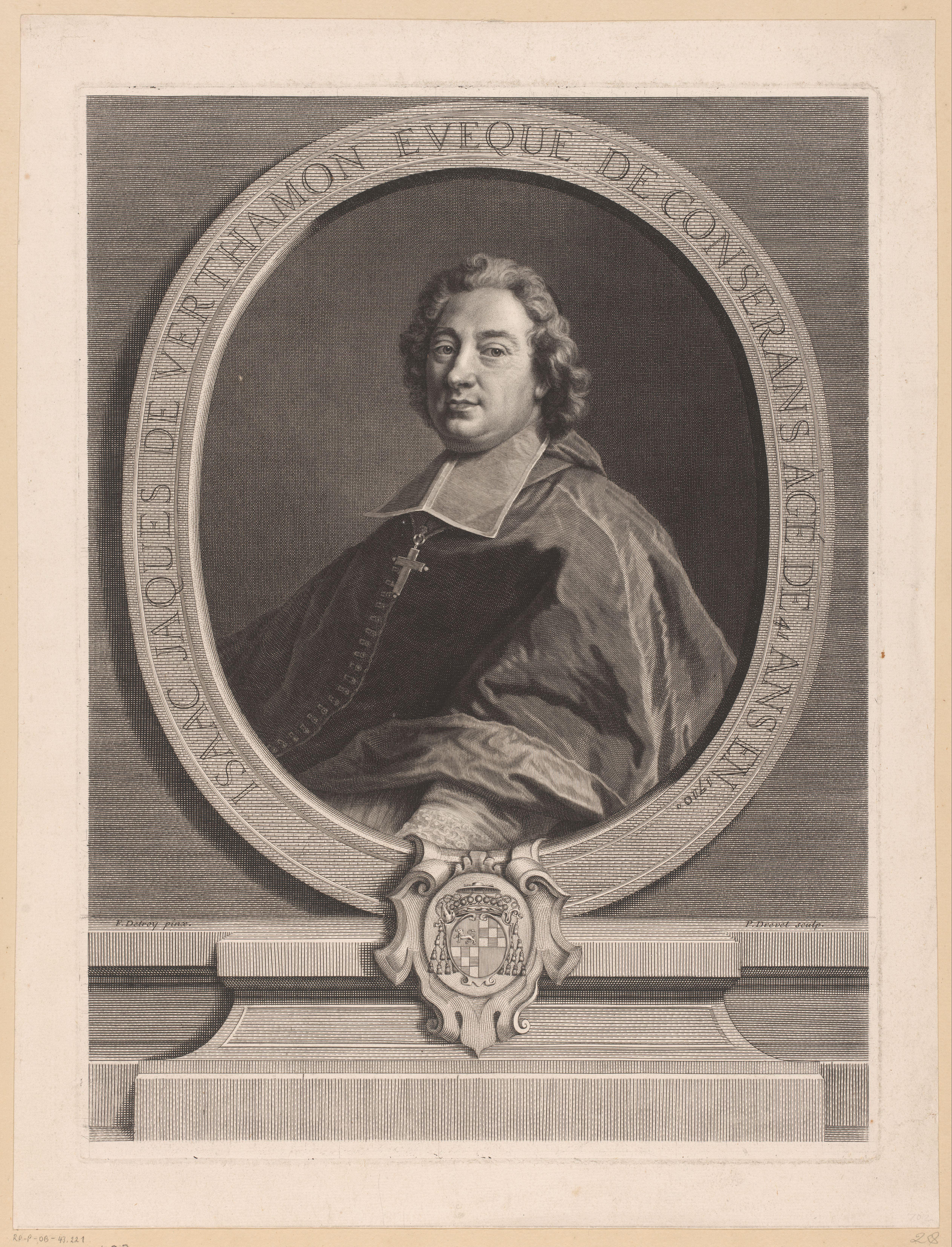 Portret van Isaac-Jacques de Verthamon de Chalucet op 41-jarige leeftijd