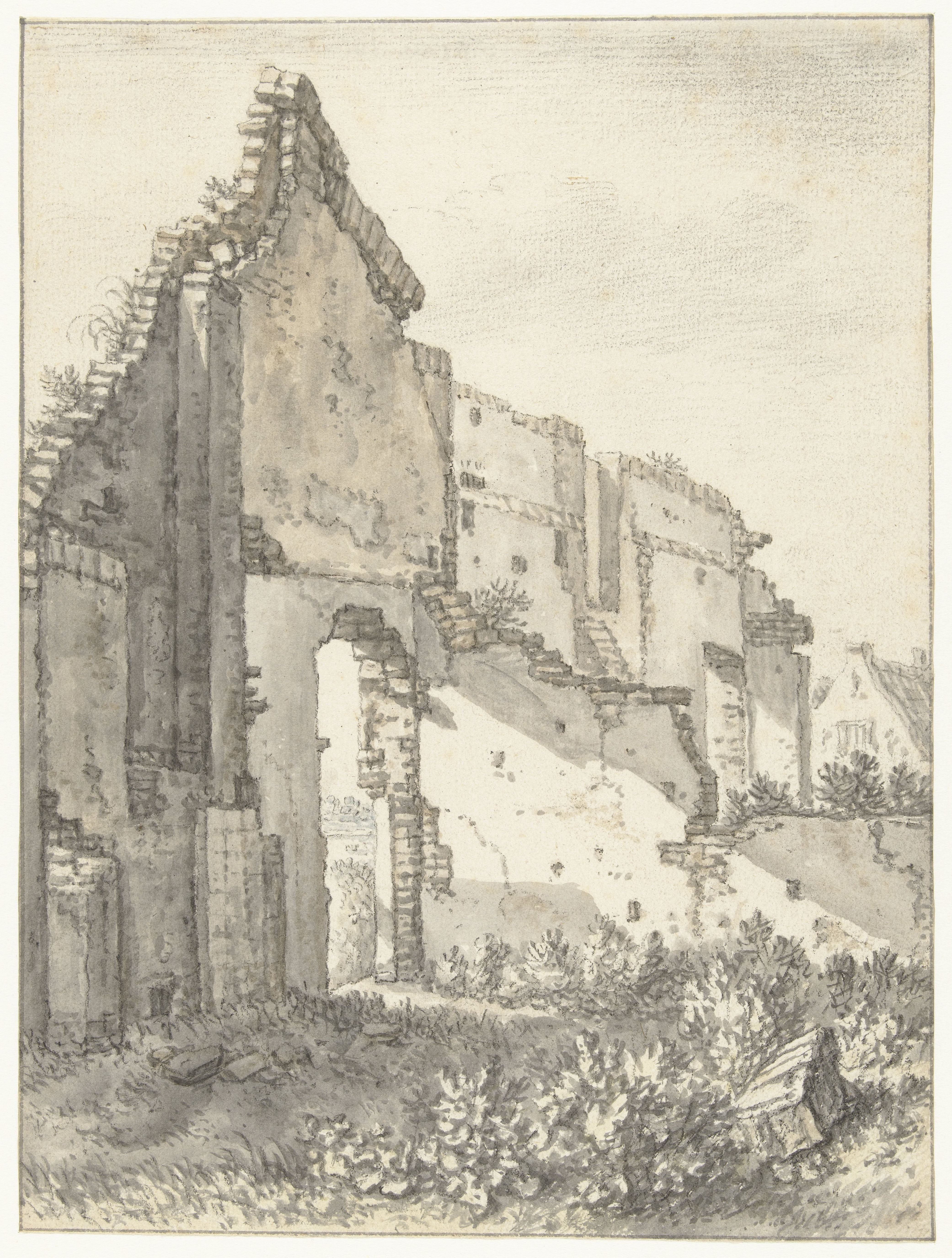 Ruïnes van een gebouw te Utrecht