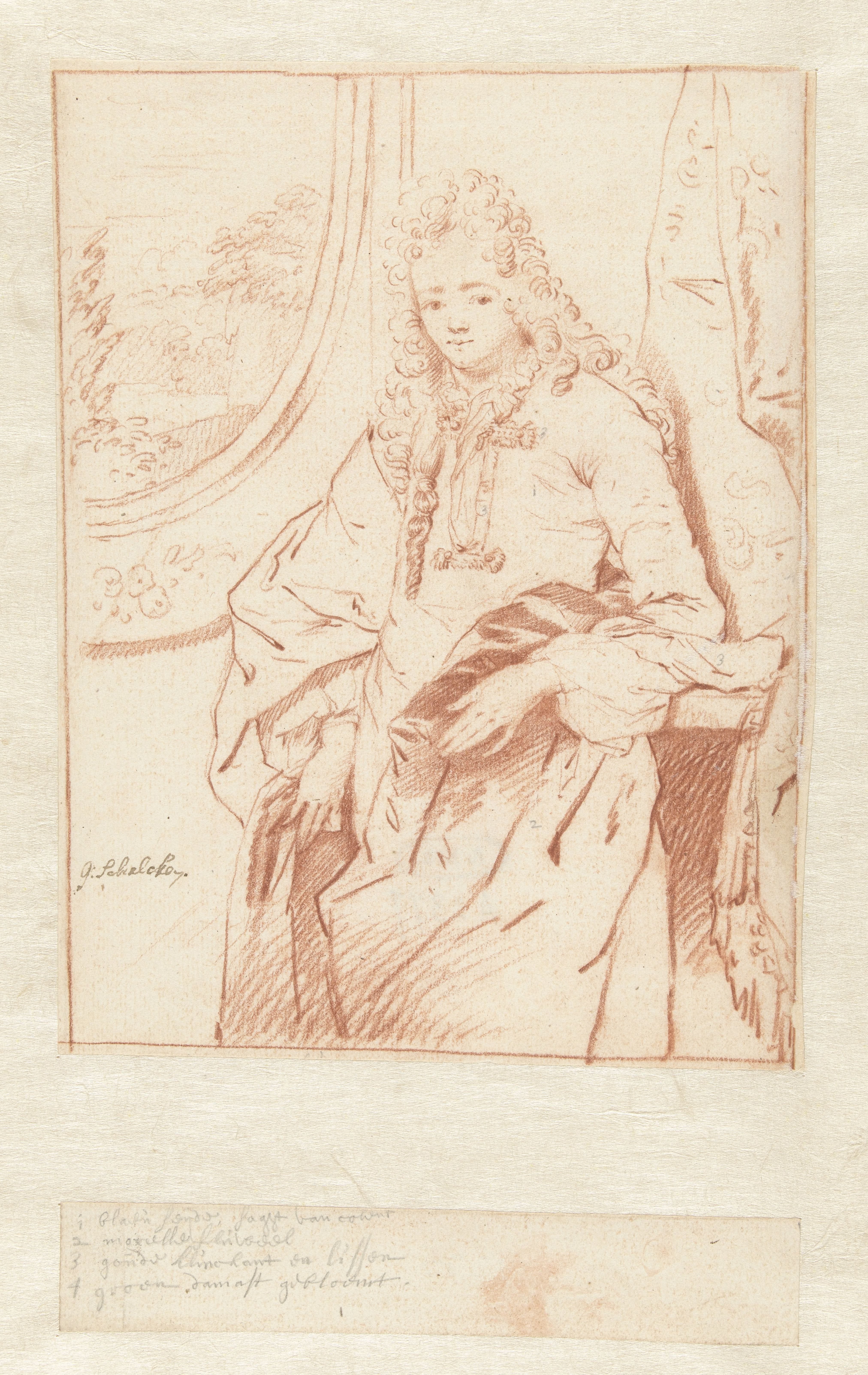 Portret van een onbekende heer, staand