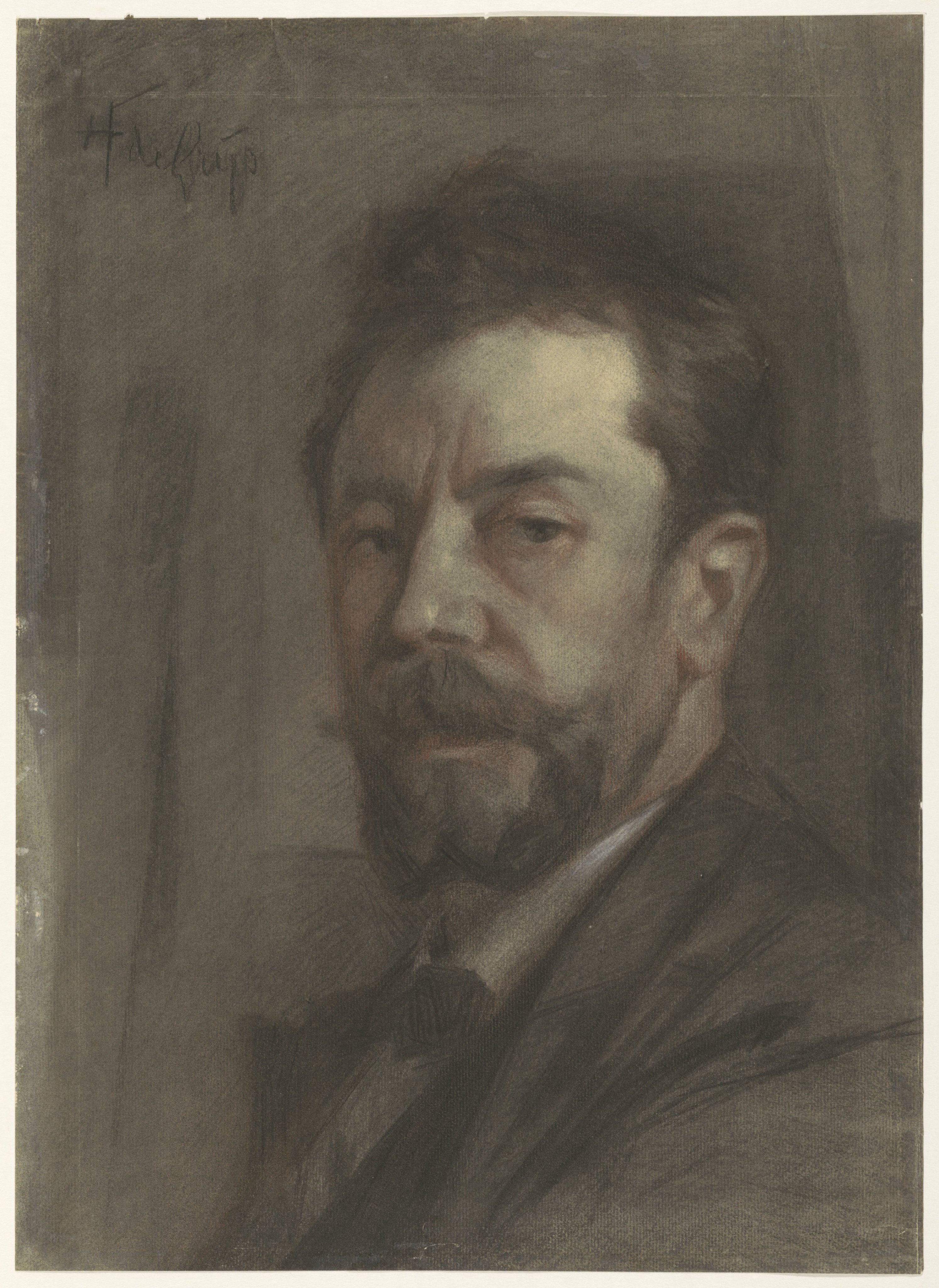 Portret van de schilder Hendrikus Fredericus de Grijs