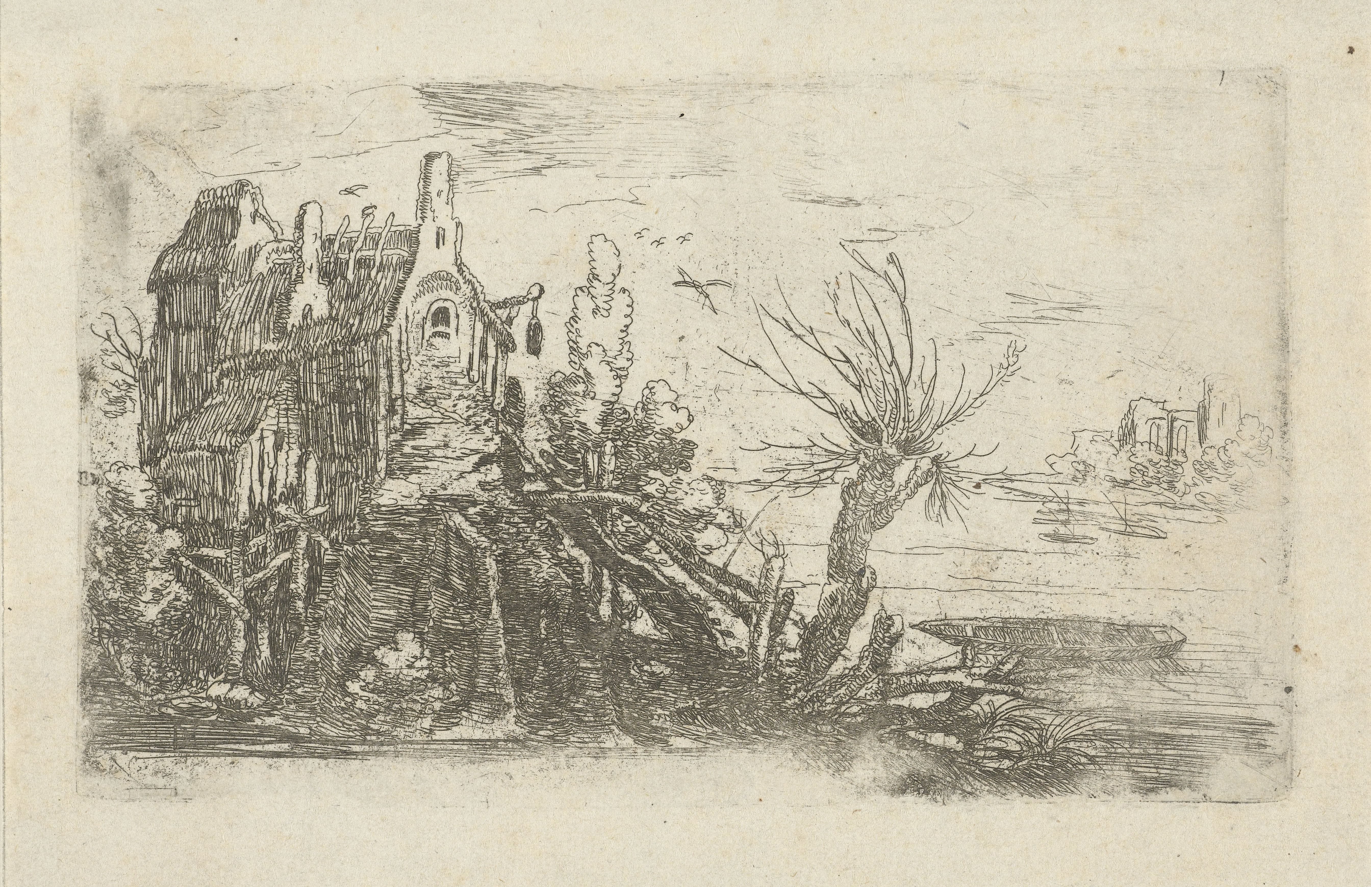 Huis aan een rivier