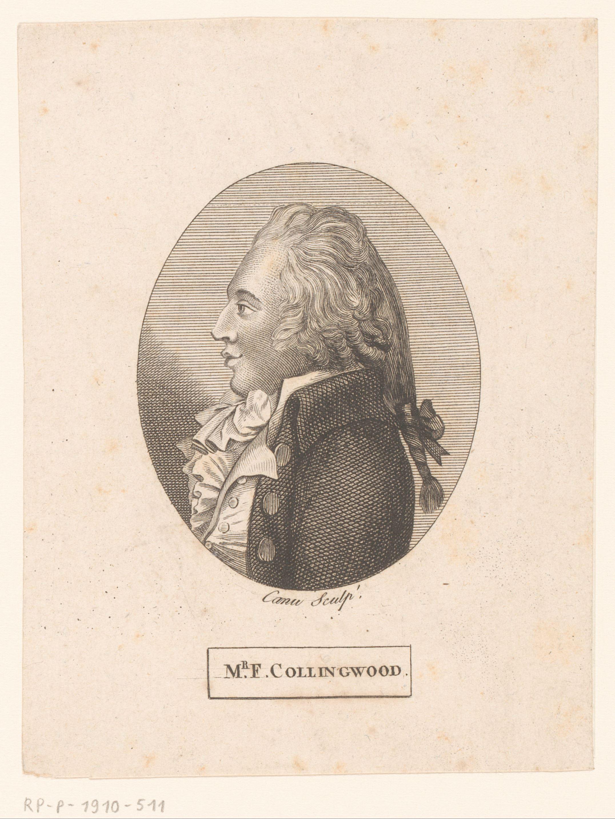 Portret van F. Collingwood
