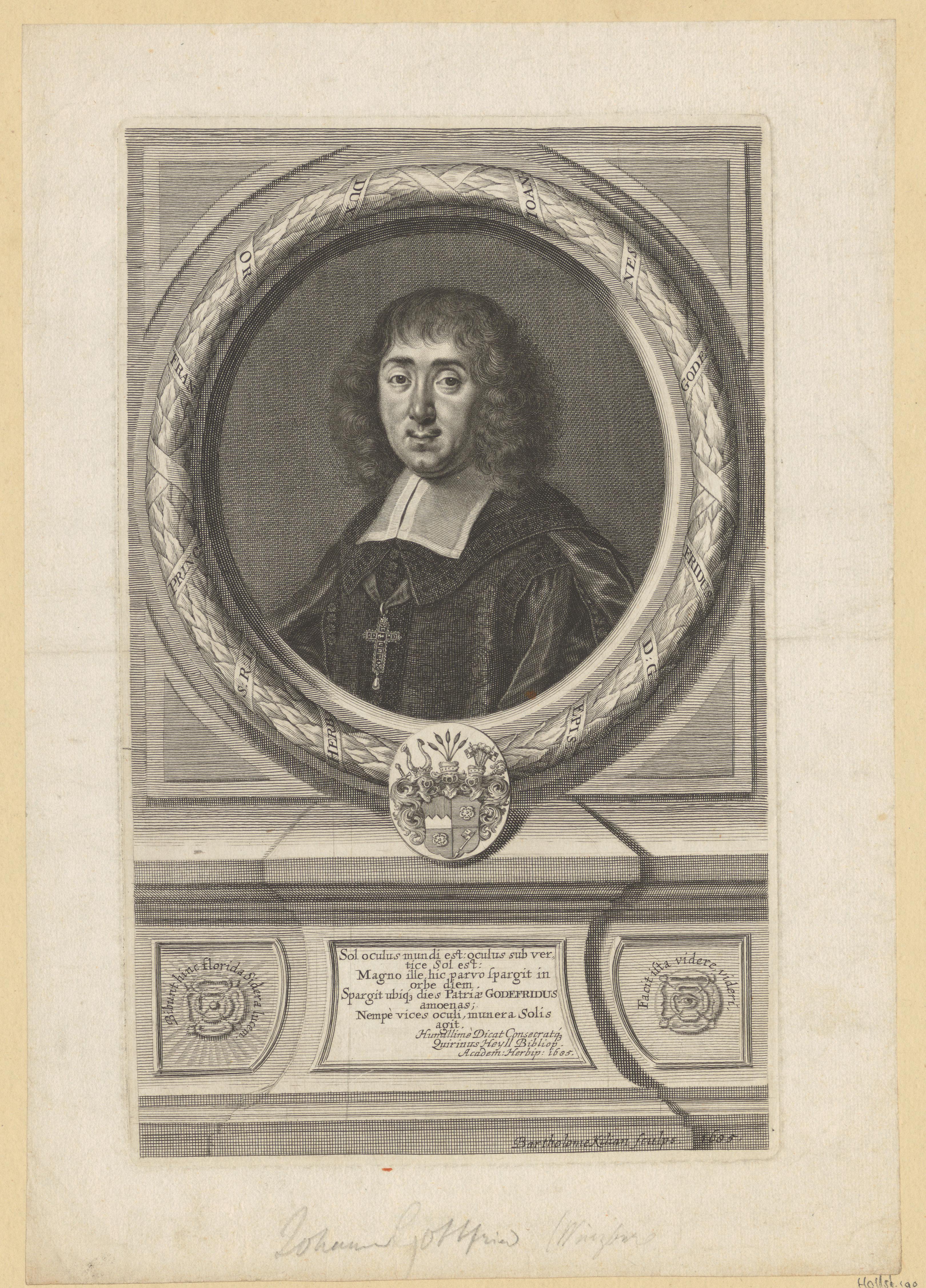 Portret van bisschop Johann Gottfried II