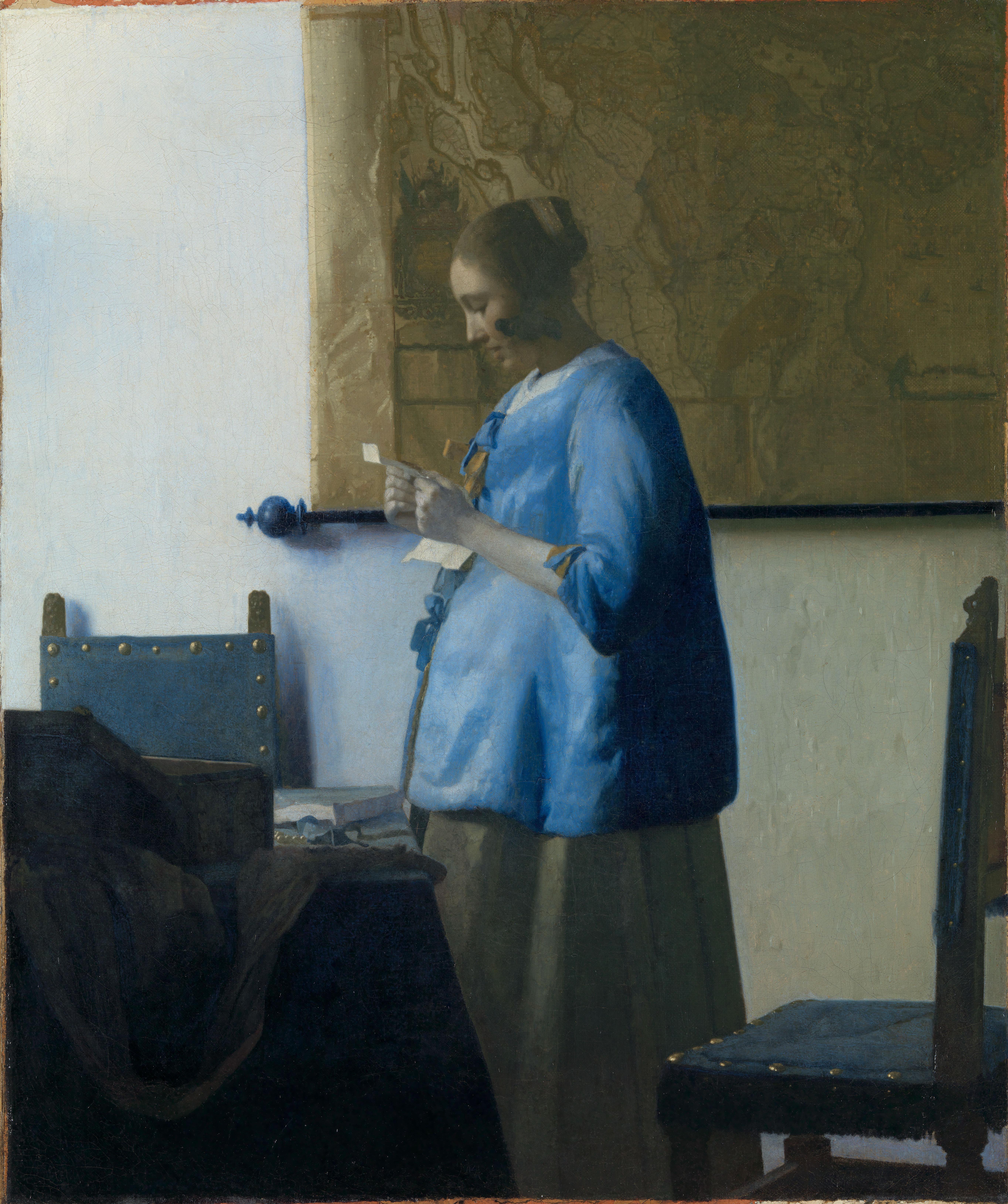 Brieflezende vrouw