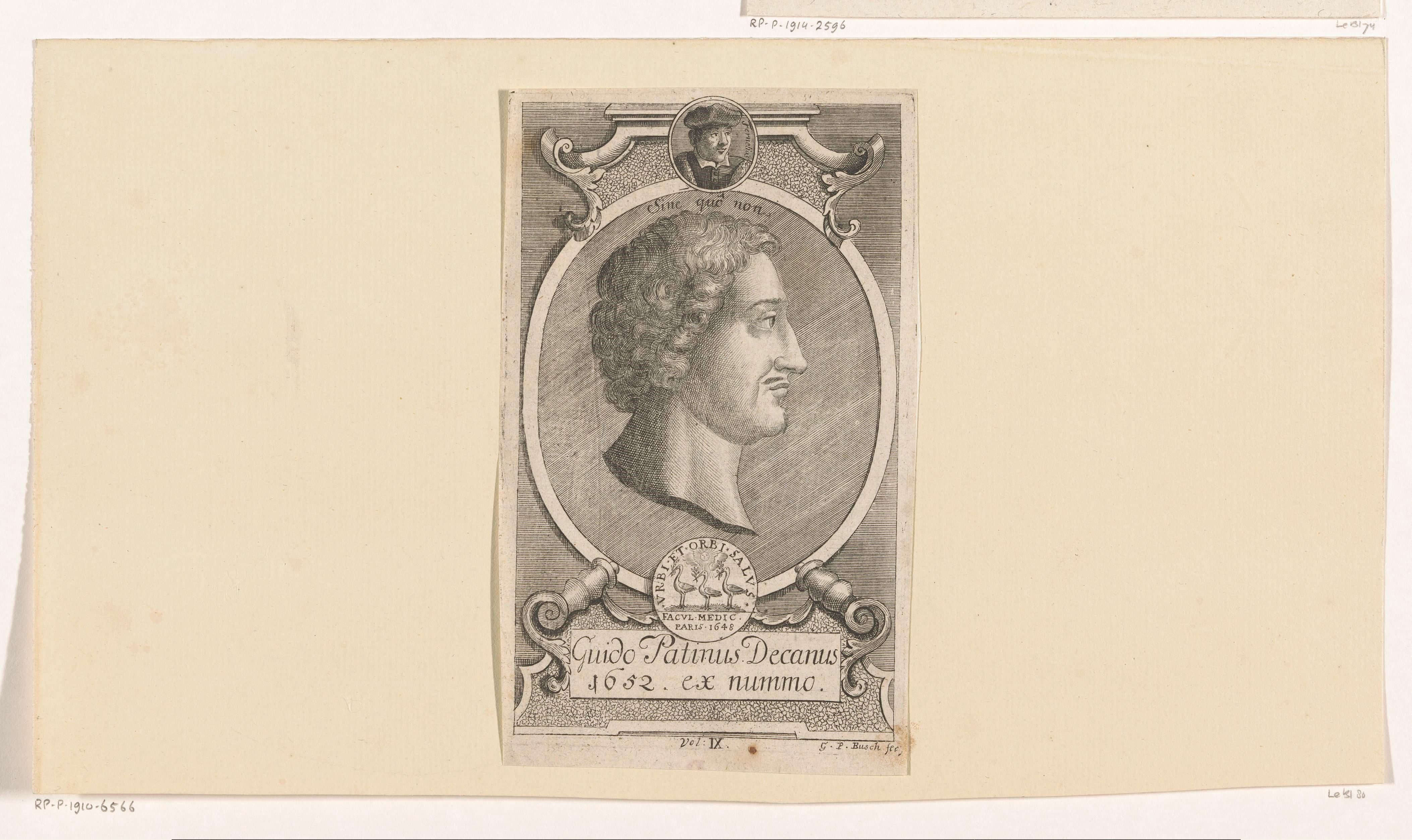 Portret van Guy Patin