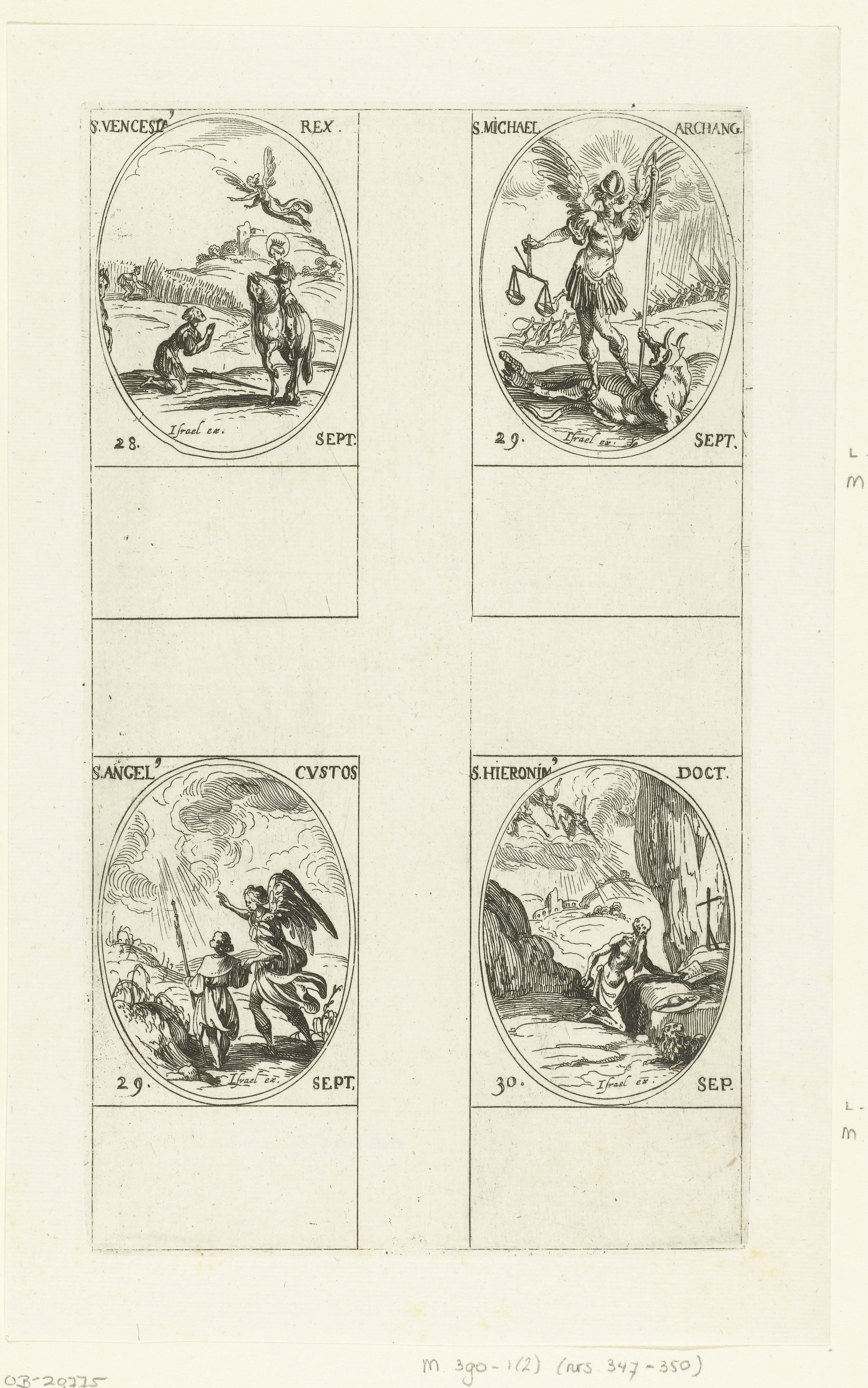 Heilige Wenceslaus I van Bohemen, Aartsengel Michaël, Beschermengel, Heilige Hiëronymus van Bethlehem (28-30 september)