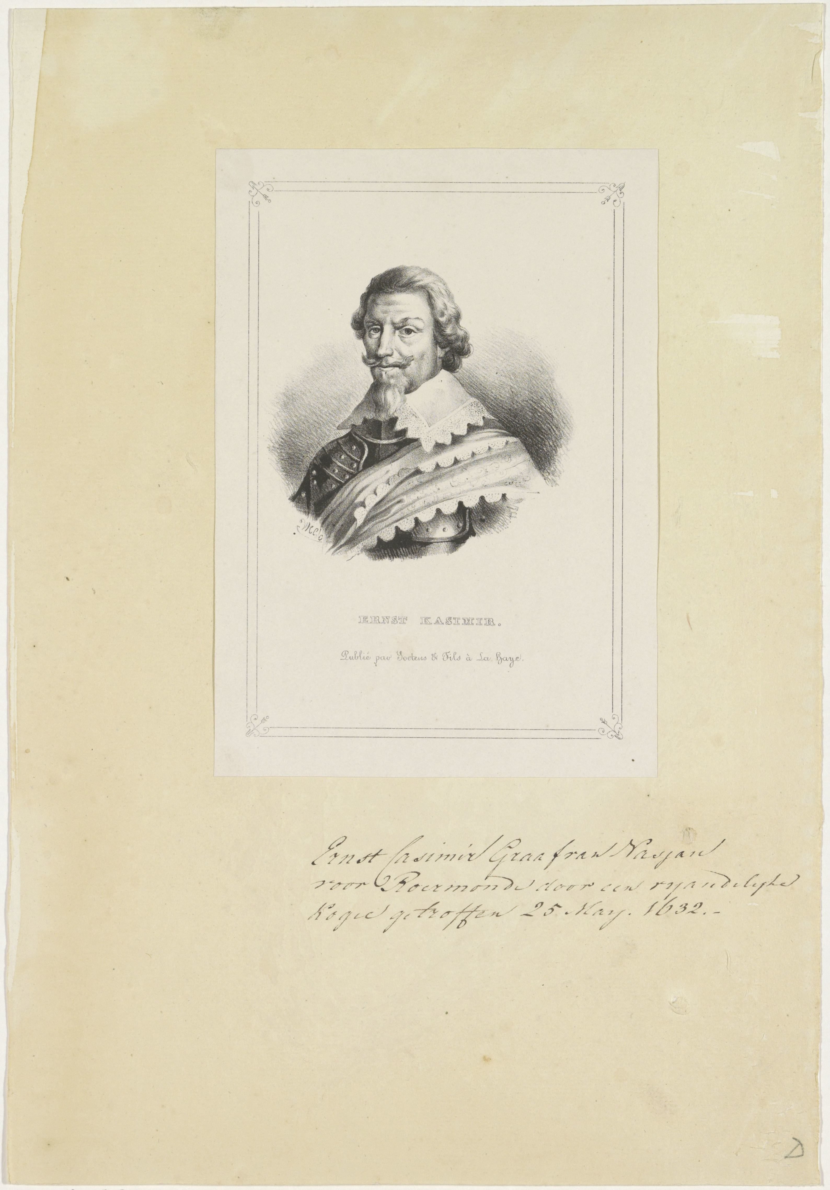 Portret Ernst Casimir van Nassau-Dietz