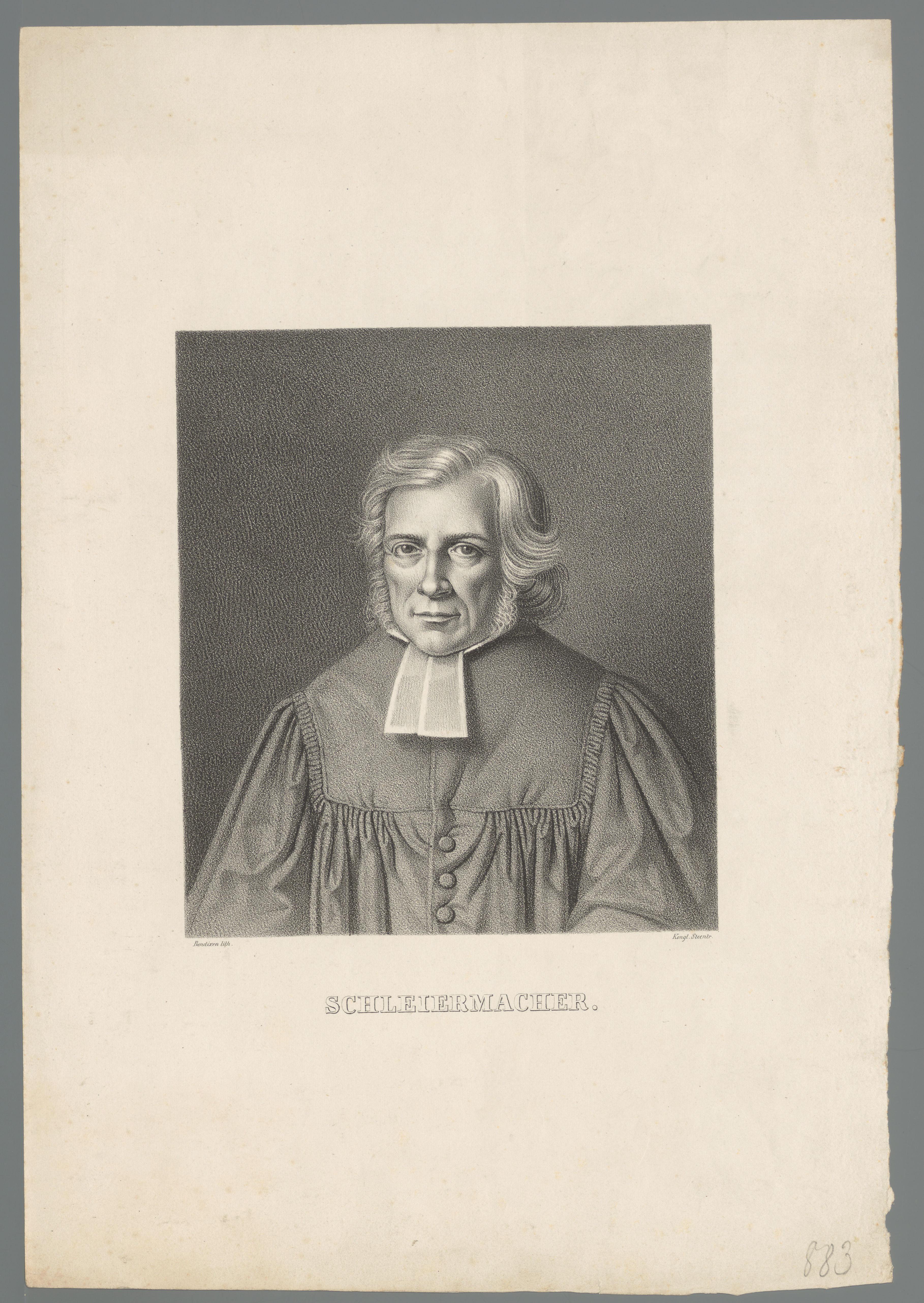 Portret van Friedrich Ernst Daniel Schleiermacher