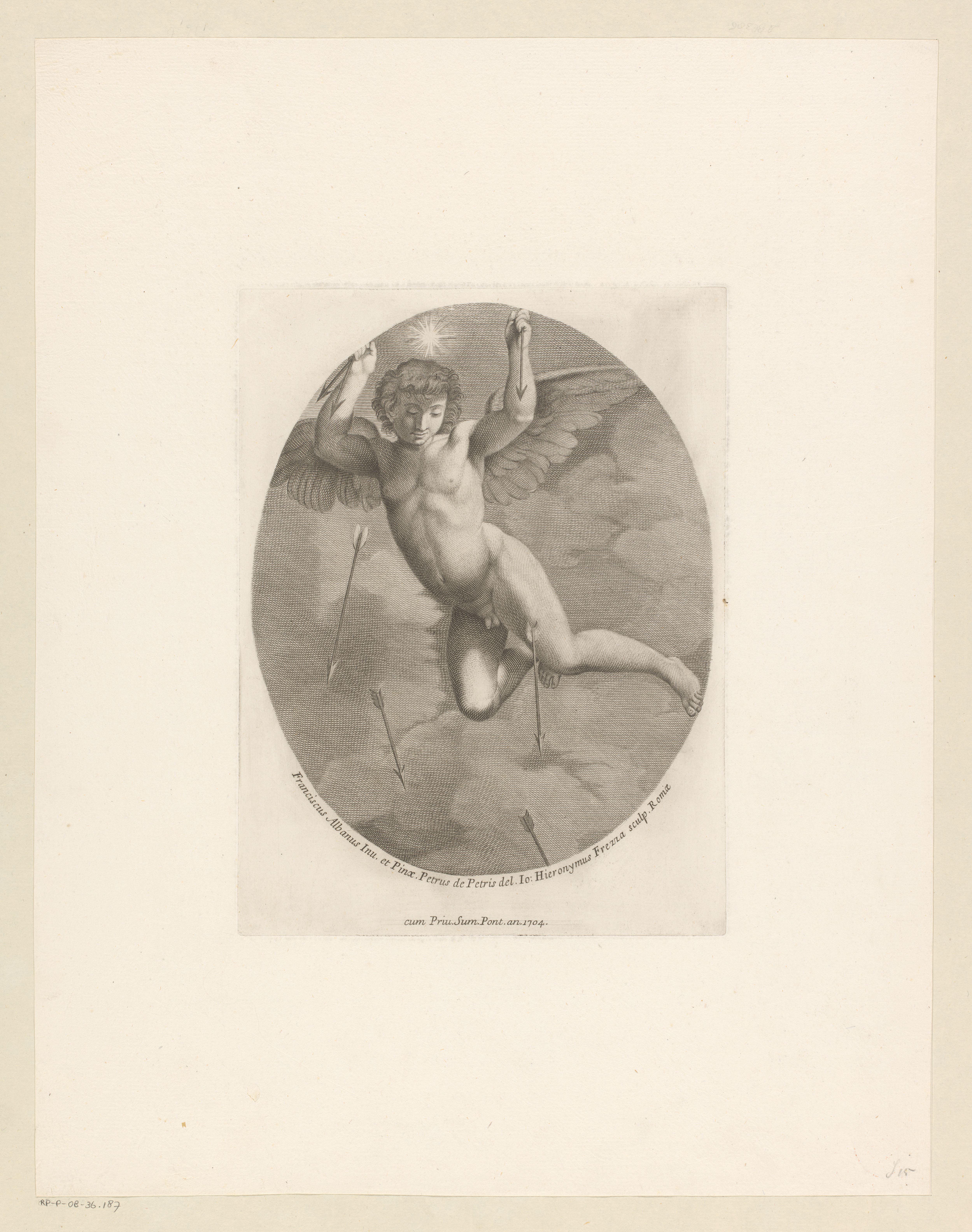 Pijlen werpende putto