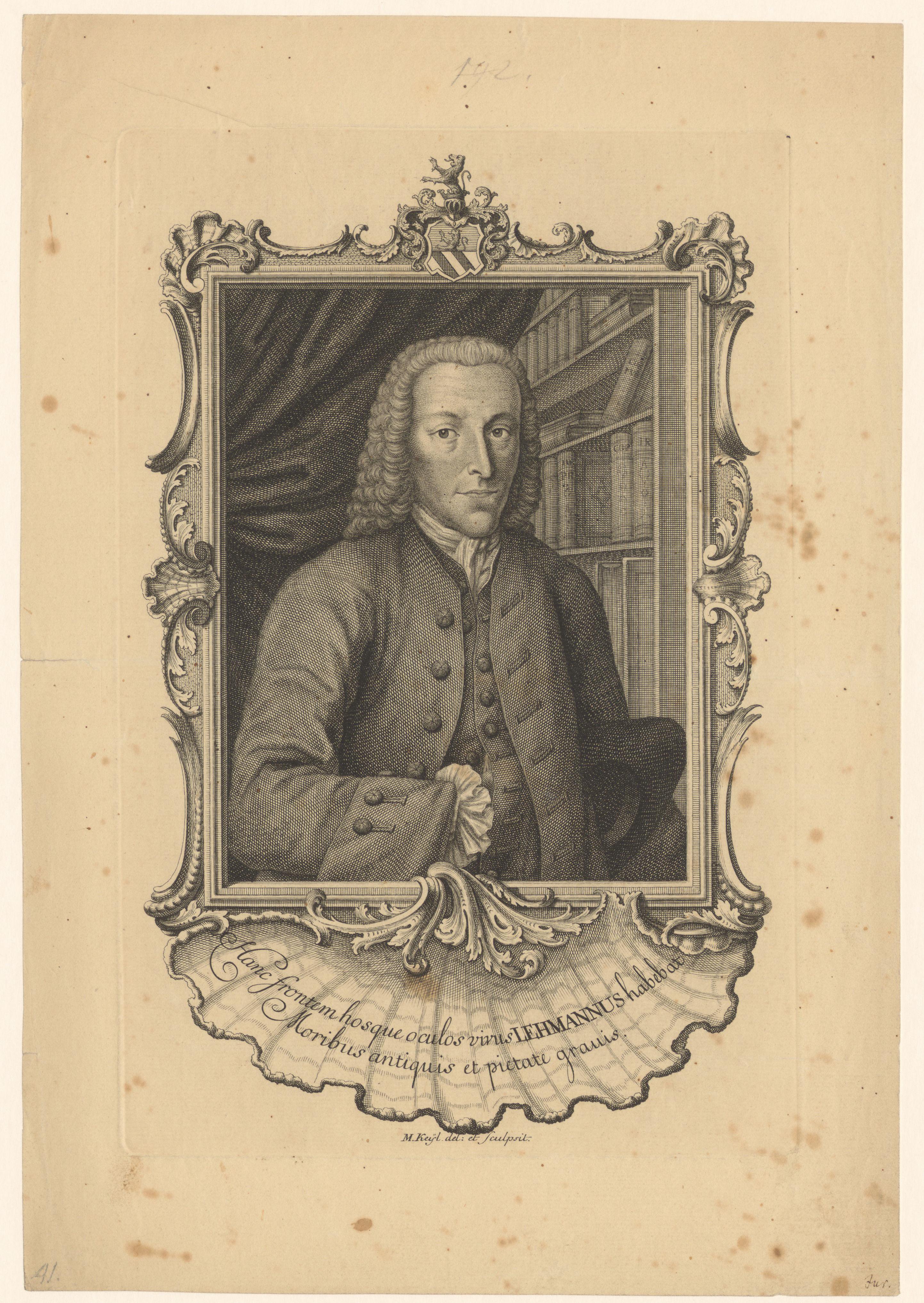 Portret van de heer Lehmann
