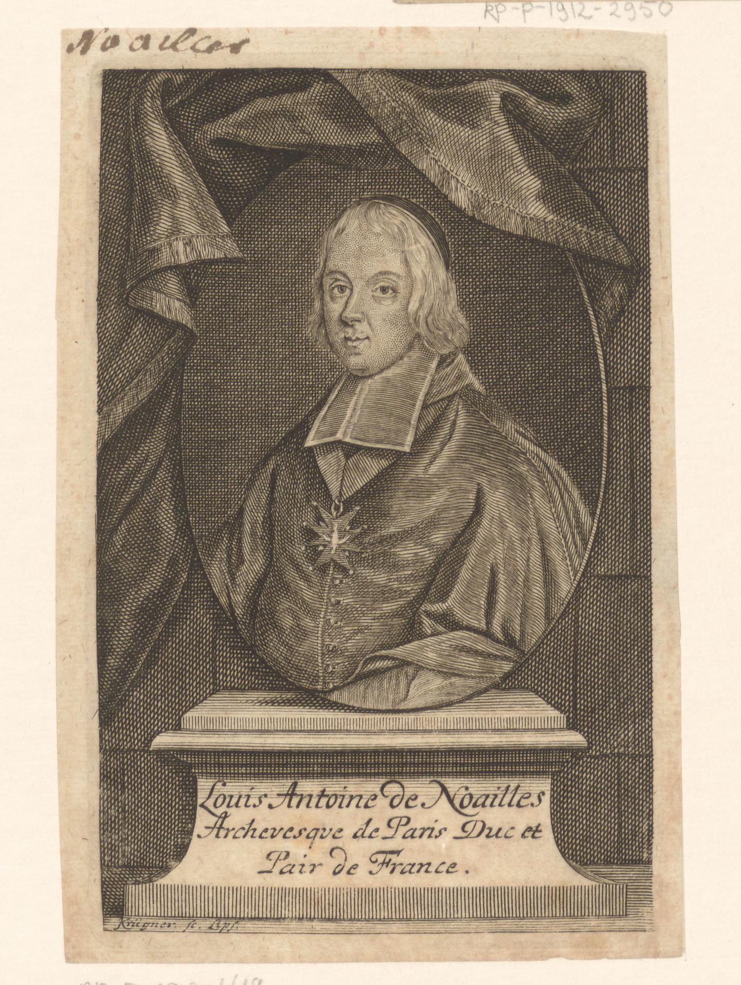 Portret van Louis-Antoine de Noailles