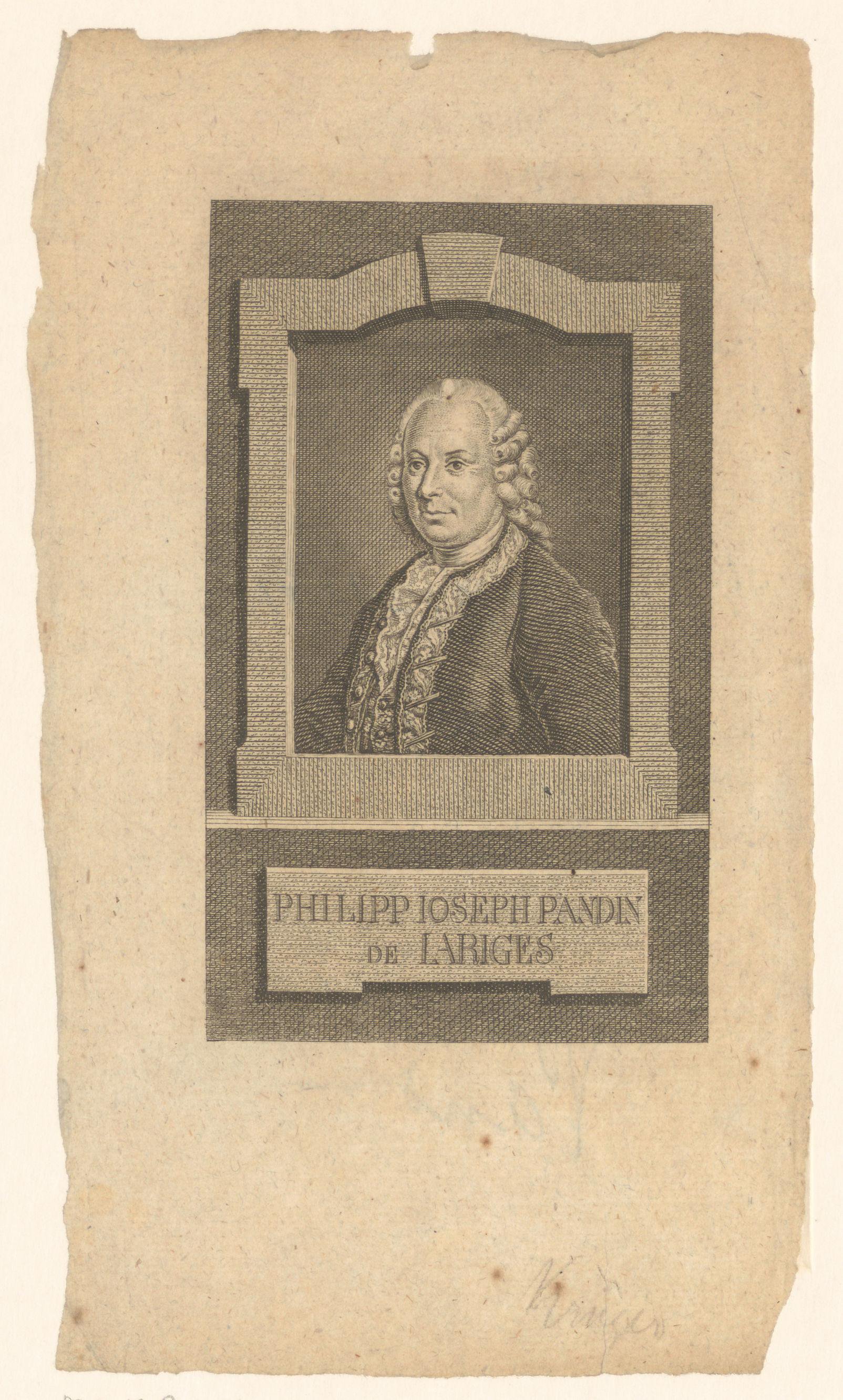 Portret van Philipp Joseph Pandin von Jariges