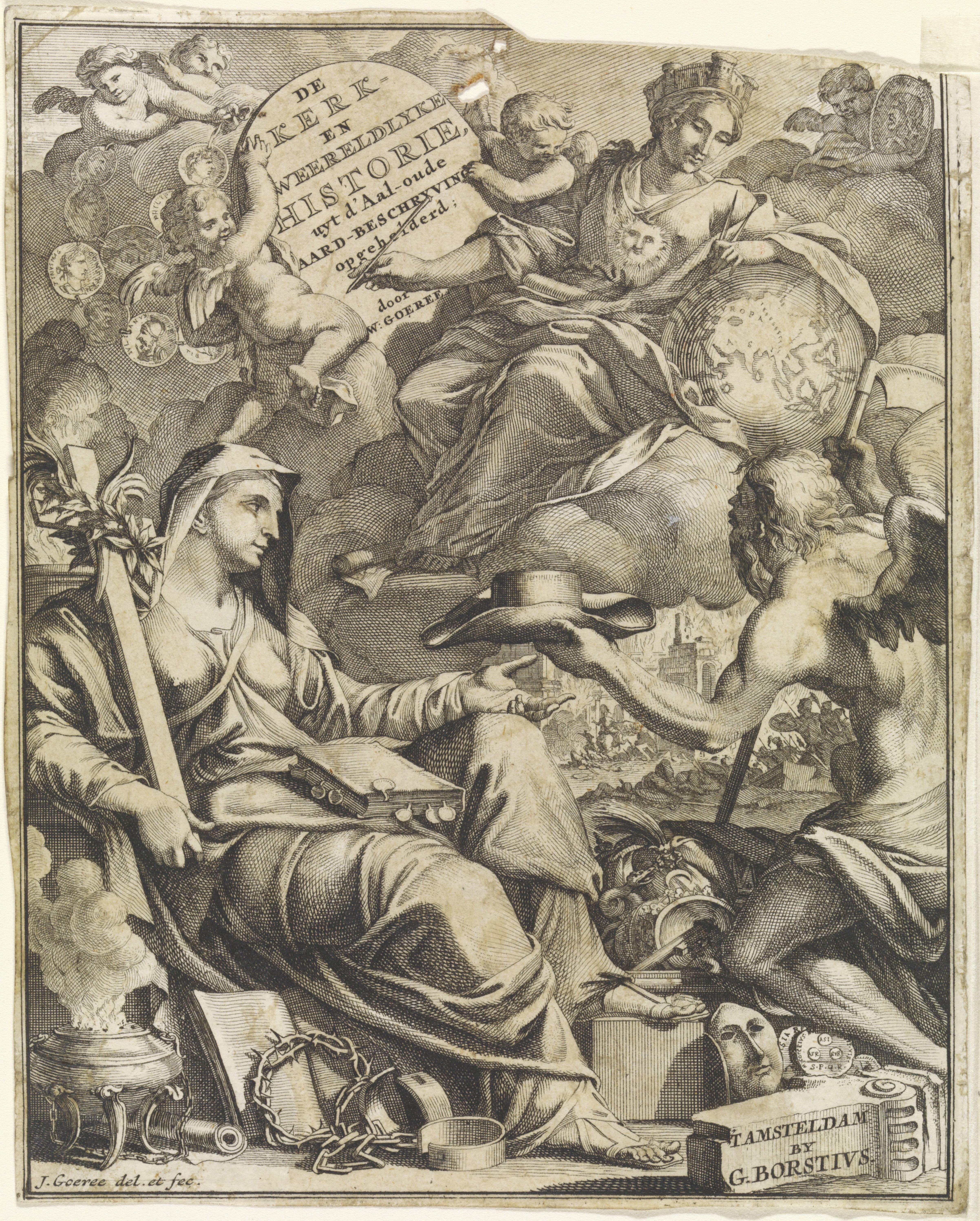 Allegorie op de kerk- en wereldgeschiedenis