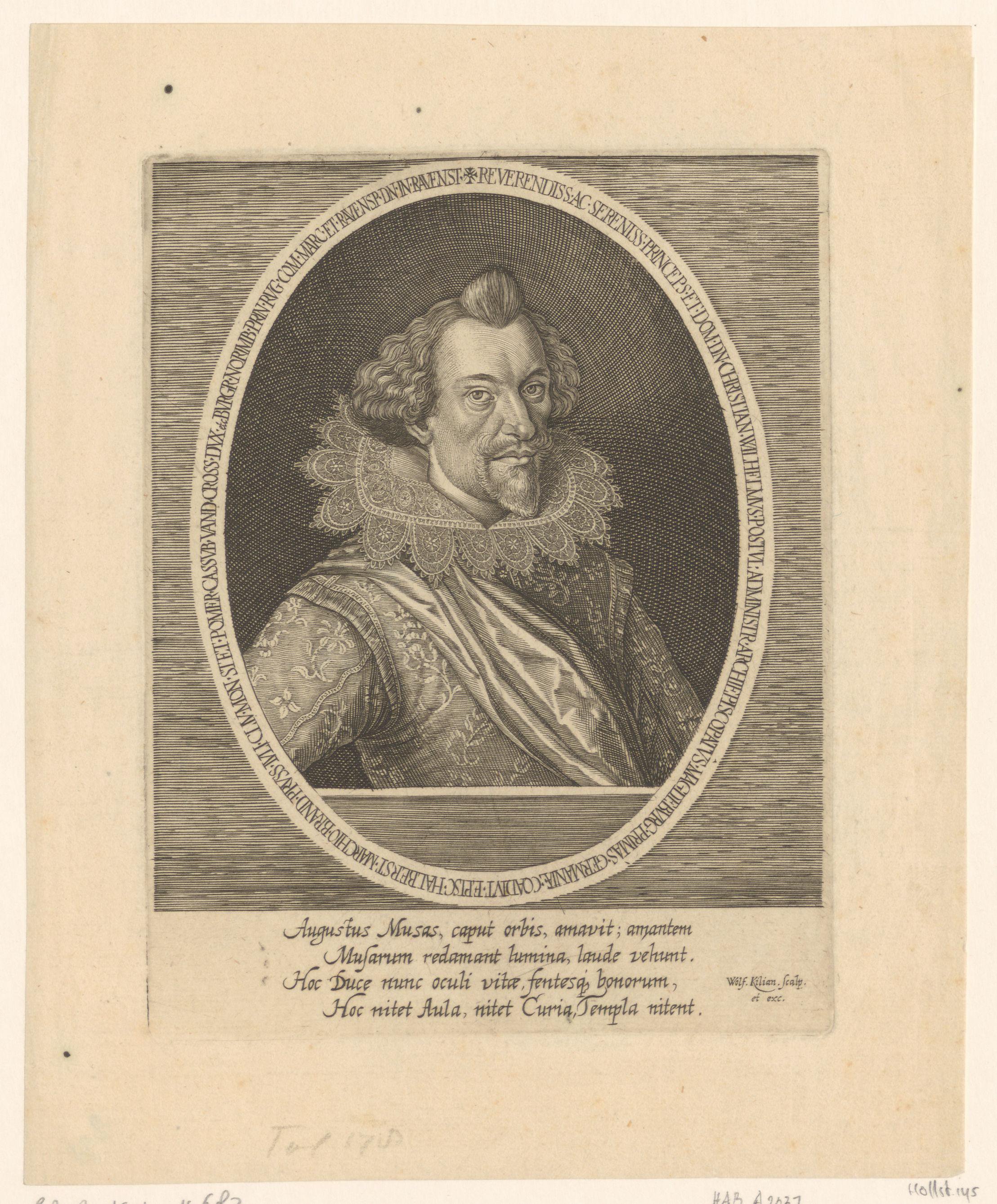 Portret van Christian Wilhelm von Brandenburg
