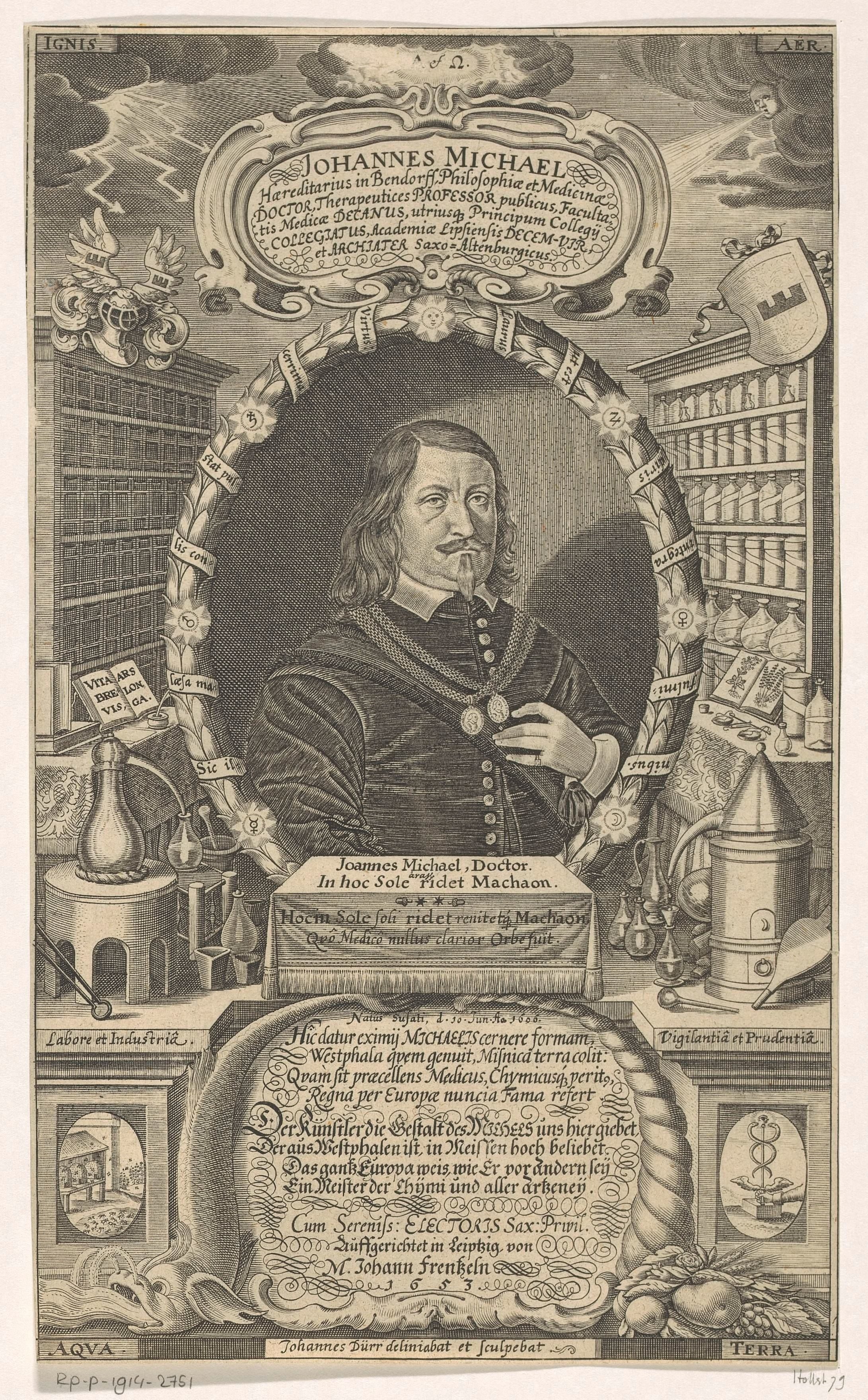 Portret van Johann Michaelis