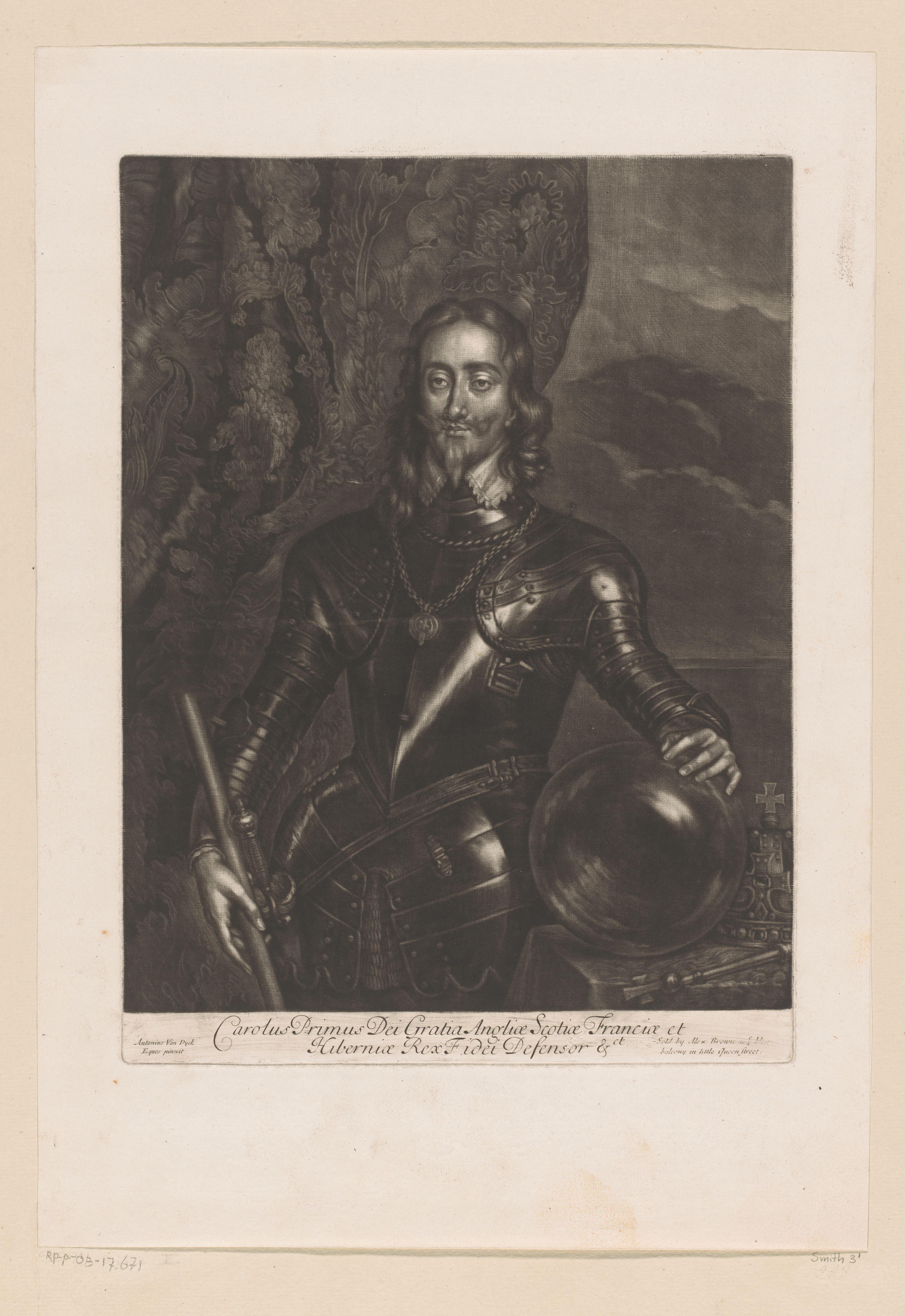 Portret van Karel I, koning van Engeland