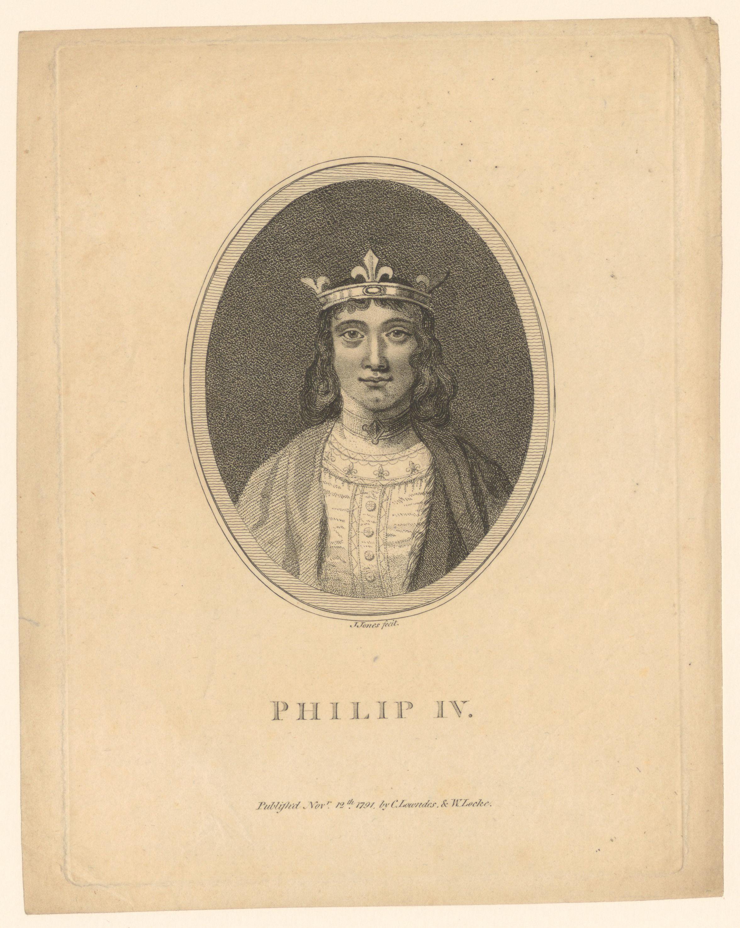 Portret van Filips IV, koning van Frankrijk