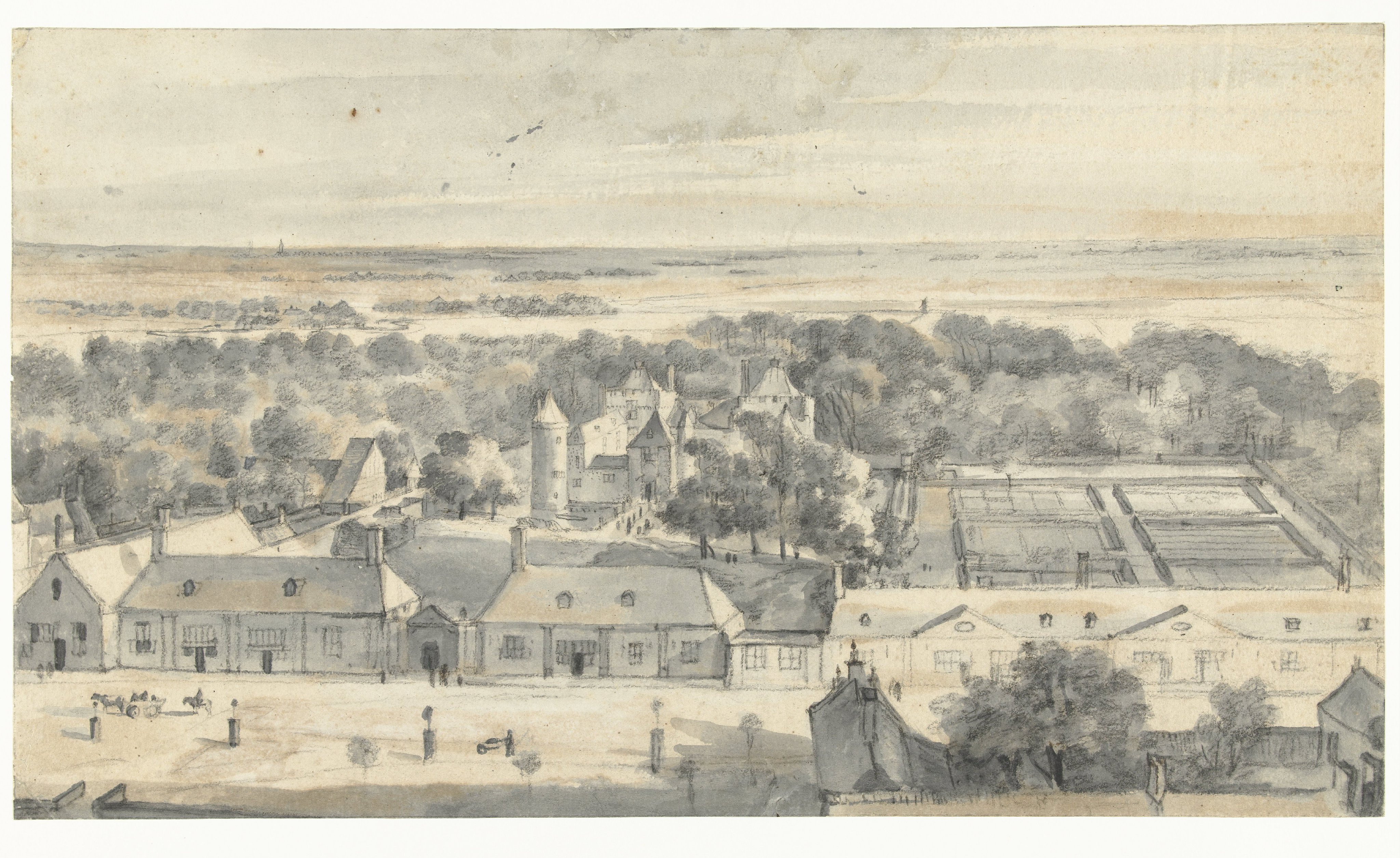 Bird’s-eye View of Slot Schagen, Seen from the North
