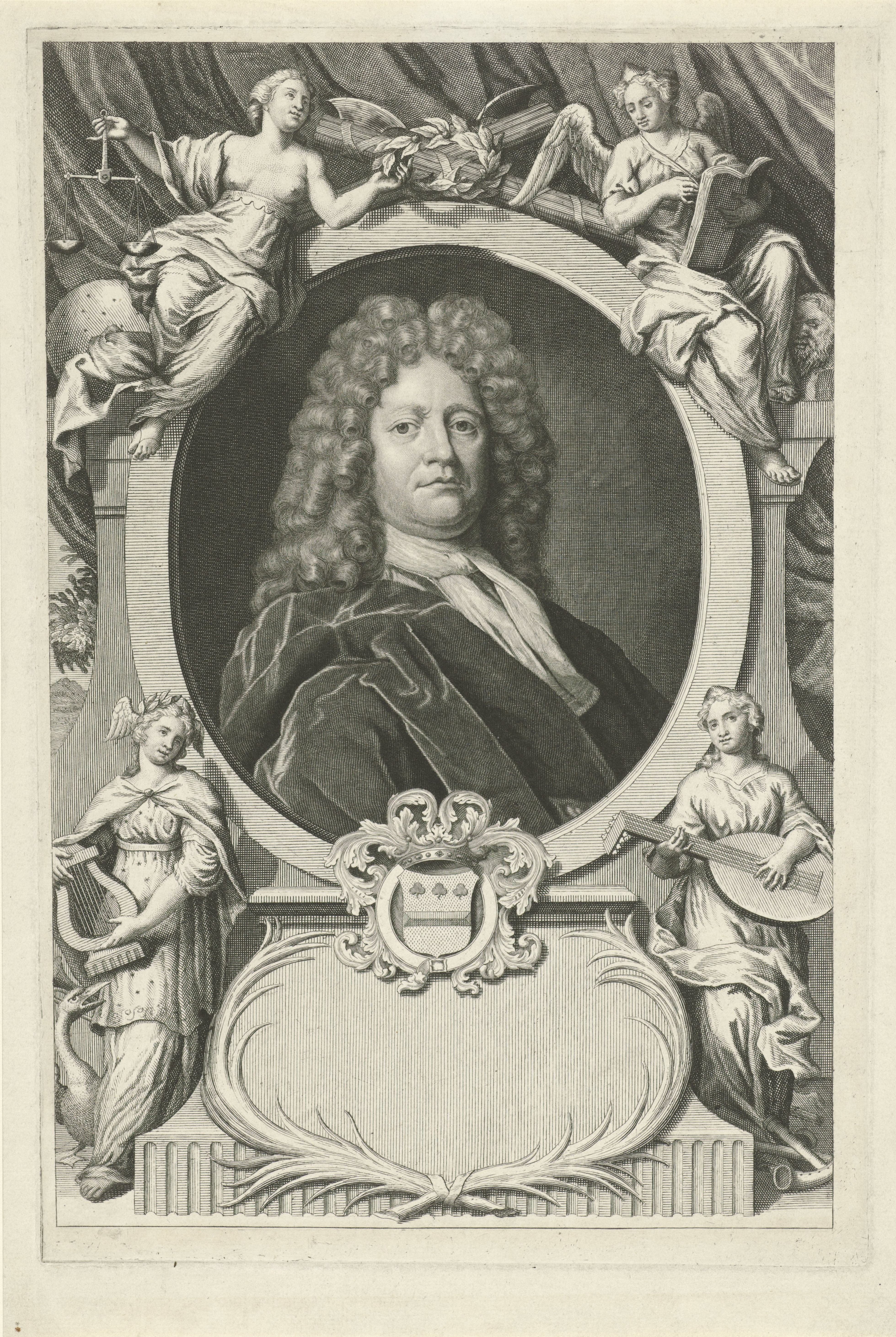 Portret van Alexander de Muncq op 55-jarige leeftijd