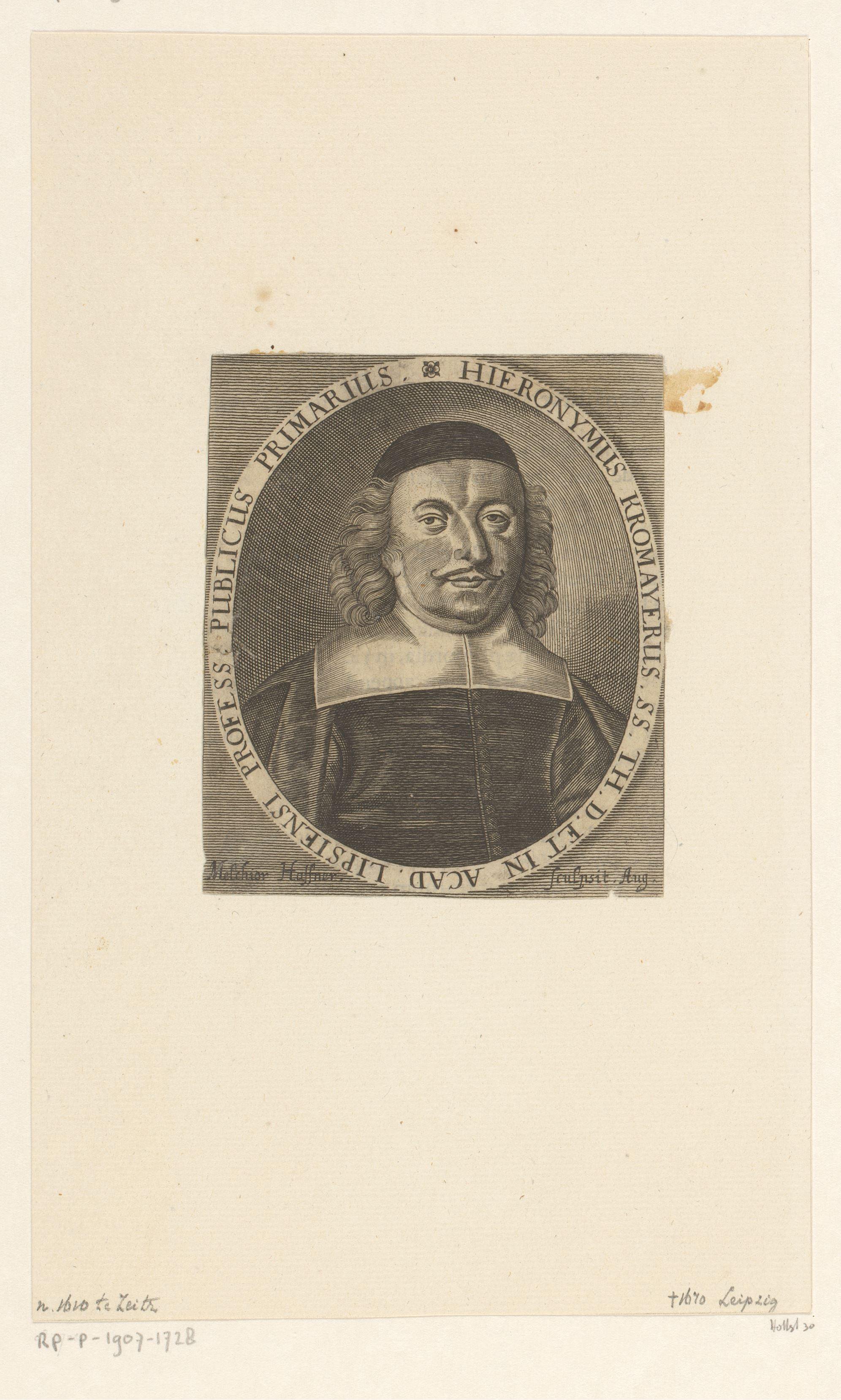 Portret van Hieronymus Kromayer