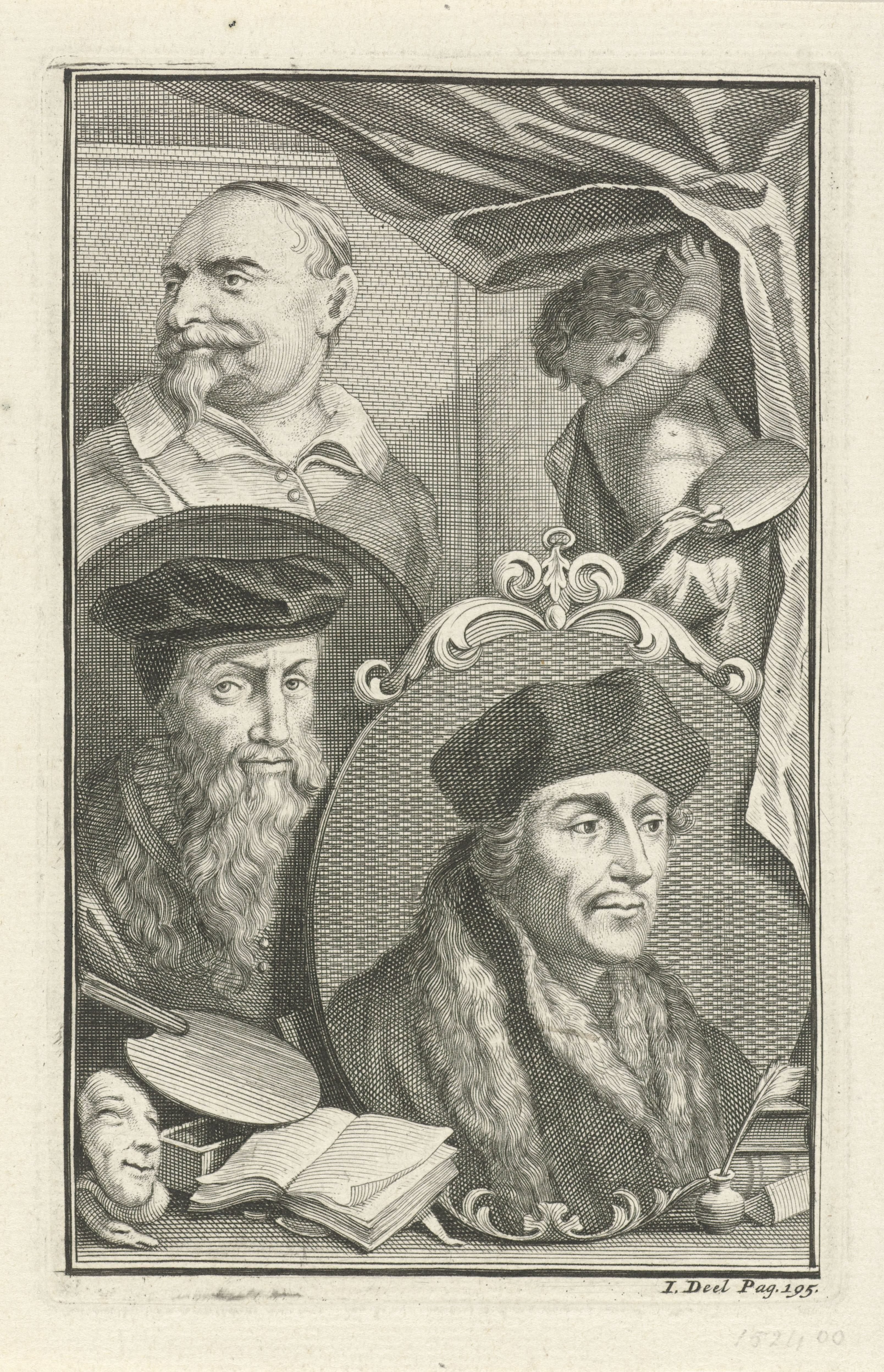 Portretten van Desiderius Erasmus, David Jorisz en Jan Snellinck