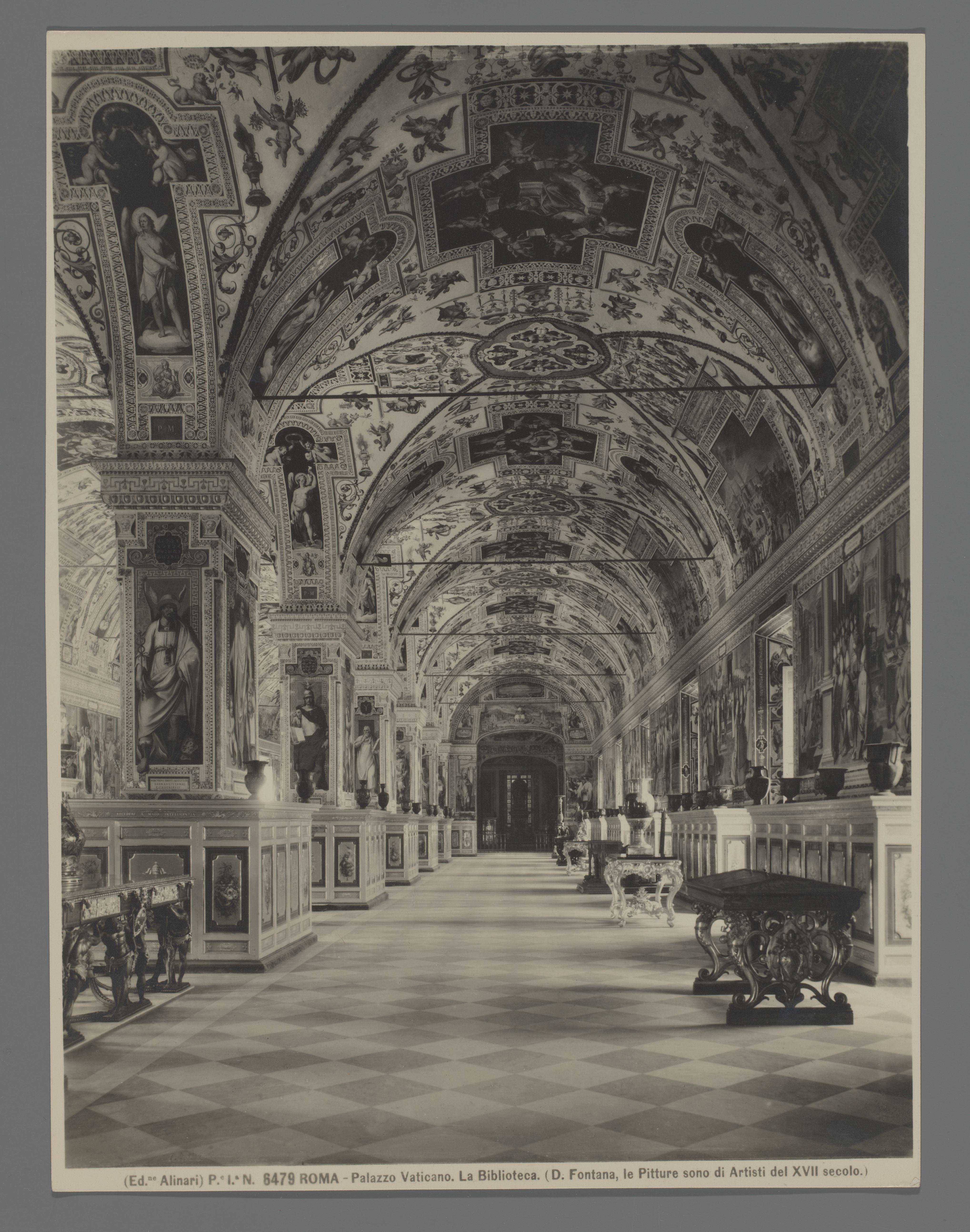 Interieur van de Vaticaanse Bibliotheek
