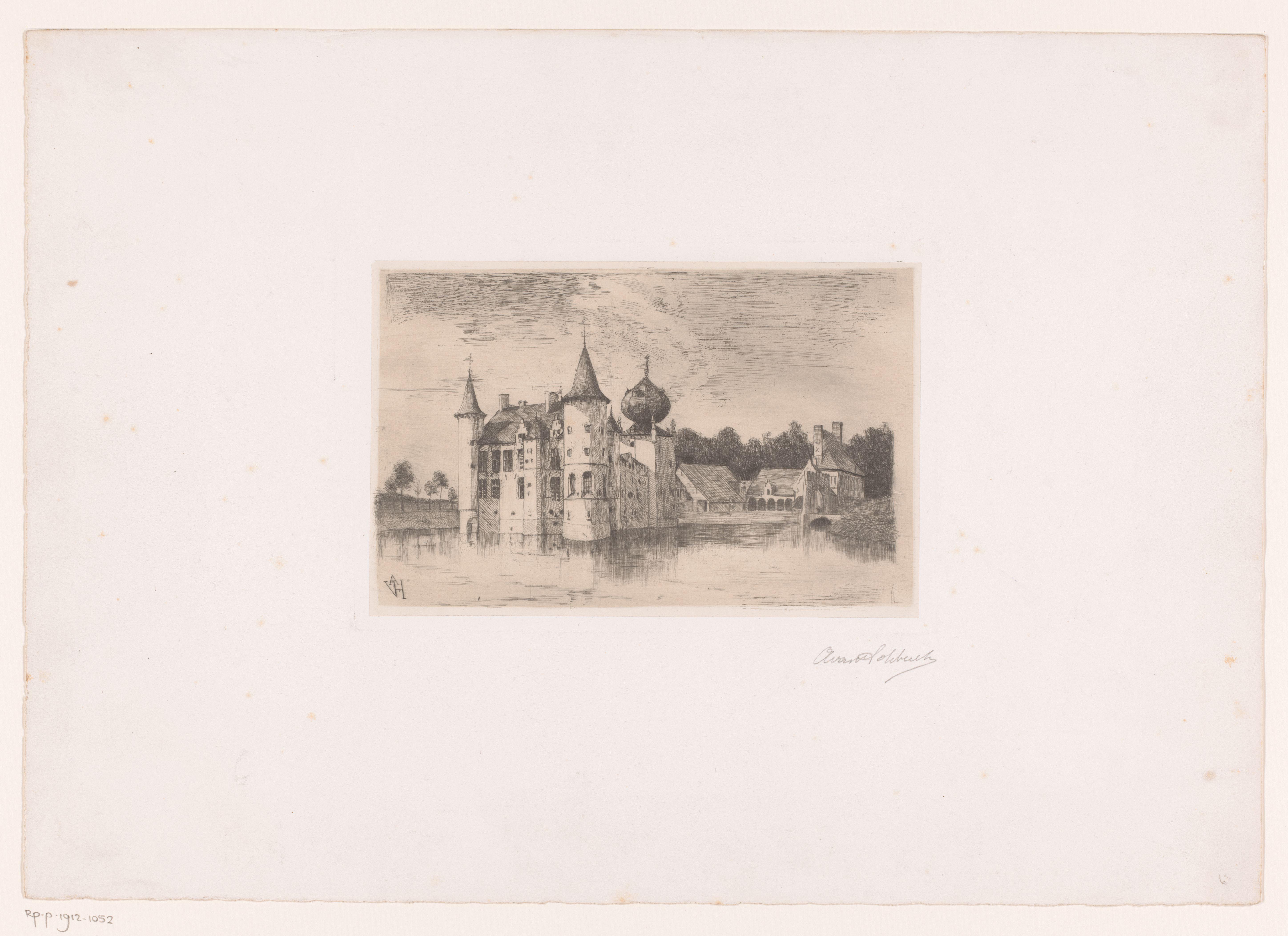 Gezicht op het kasteel van baron Henri van Havre